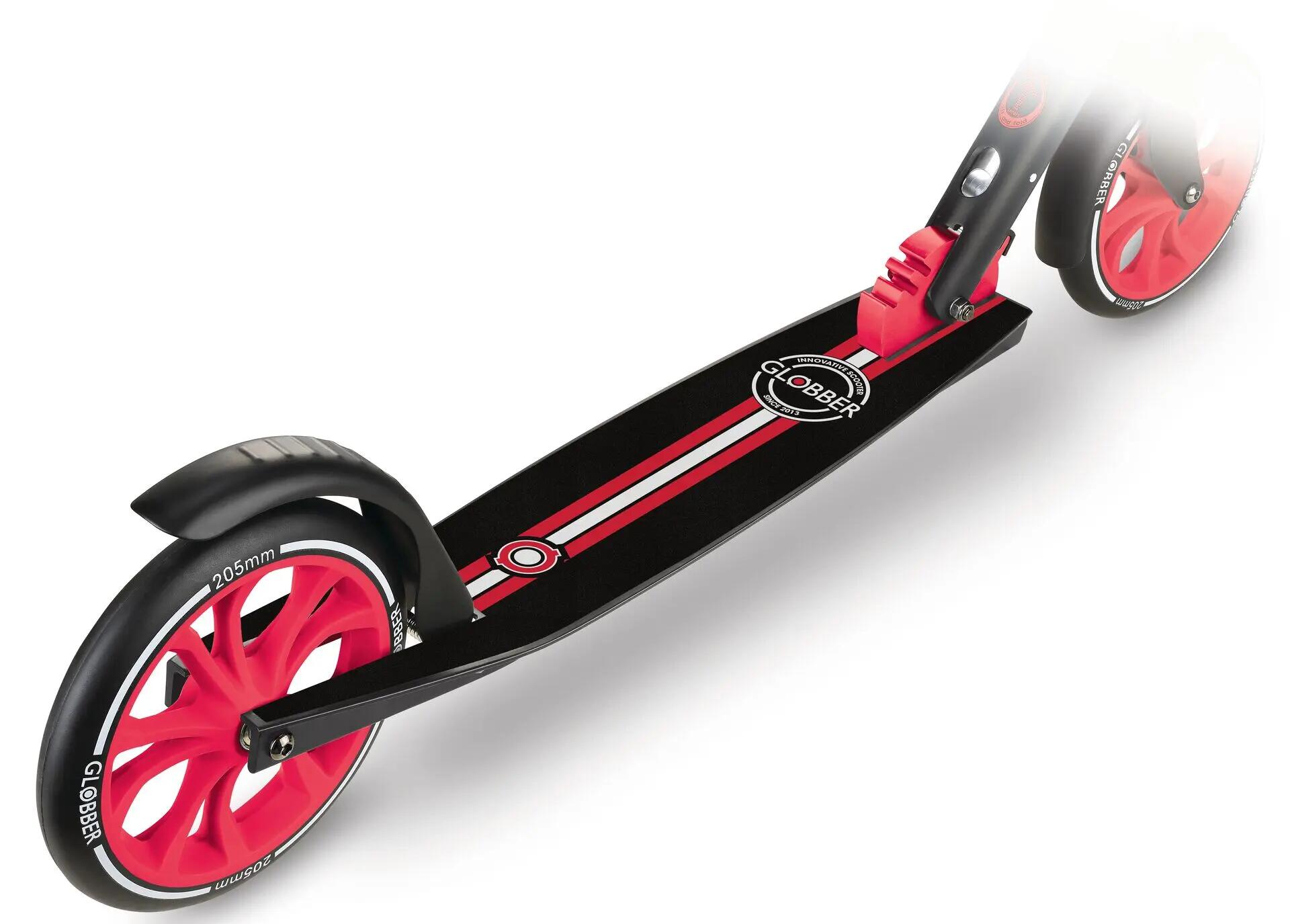 Trottinette NL 205  grandes roues - Noir-Rouge 14/14
