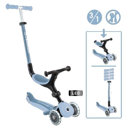 Trottinette évolutive GO-UP ACTIVE LIGHTS ESSENTIAL - Bleu pastel