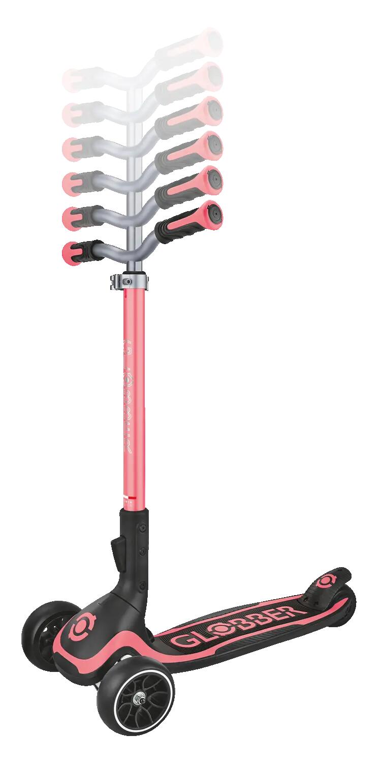 Patinete ULTIMUM de 3 ruedas evolutivo - Rosa Coral 10/14