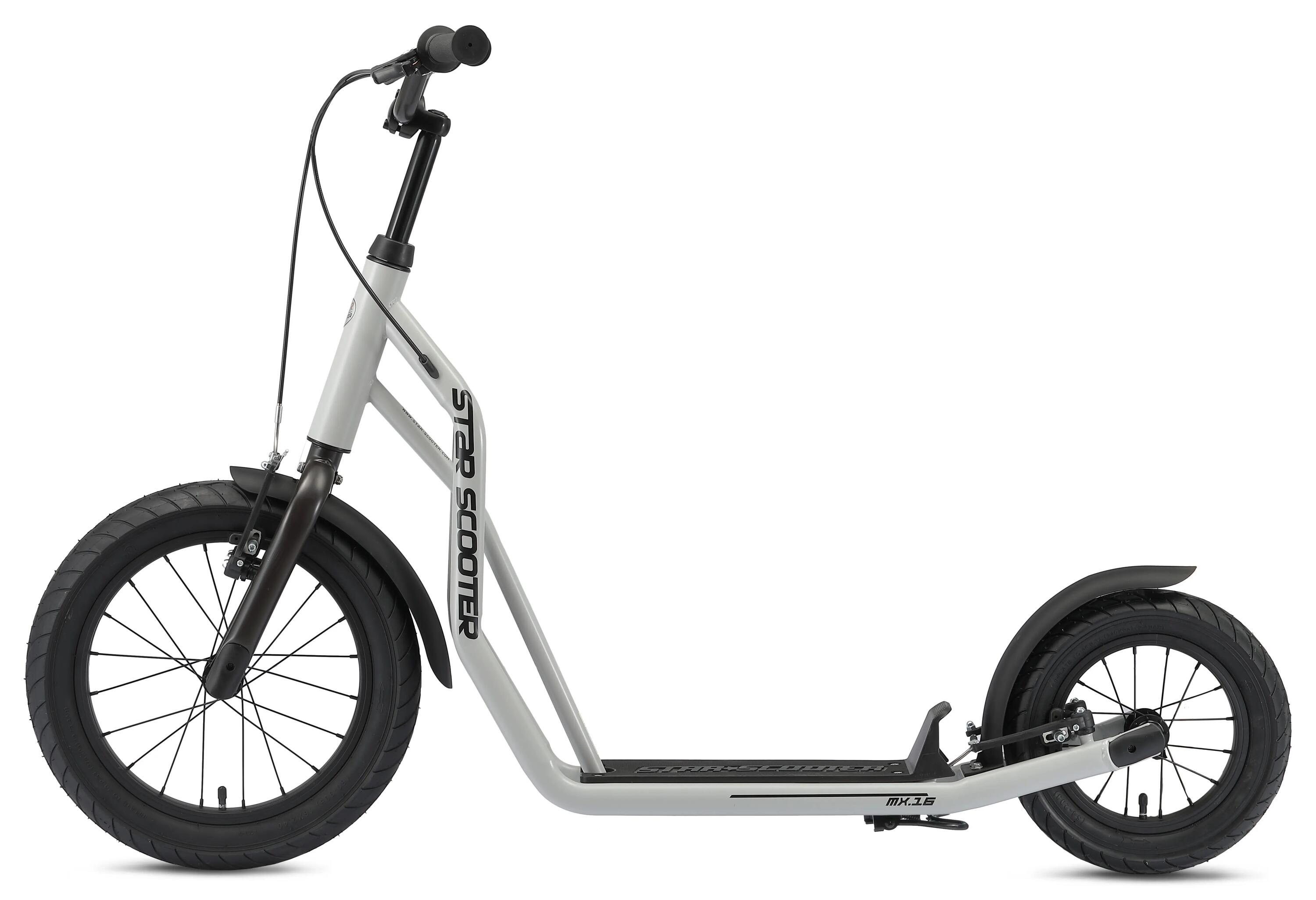 Trottinette grandes roues 16", pour enfants de 8 ans, pneus gonflables, Mixed 3/8