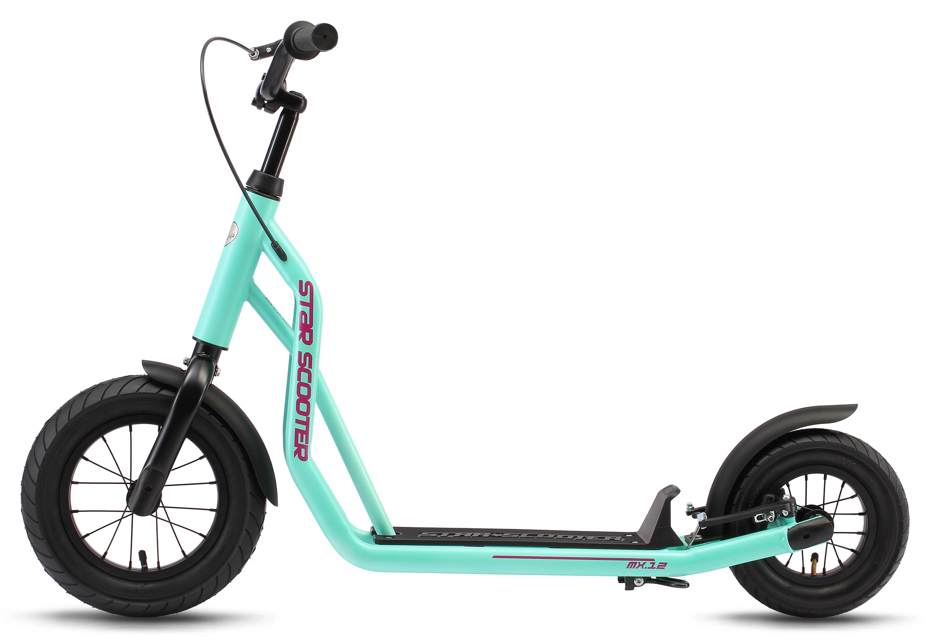Monopattino con granruote 12", per bambini 8 anni, pneumatici ad aria, Mixed 4/9