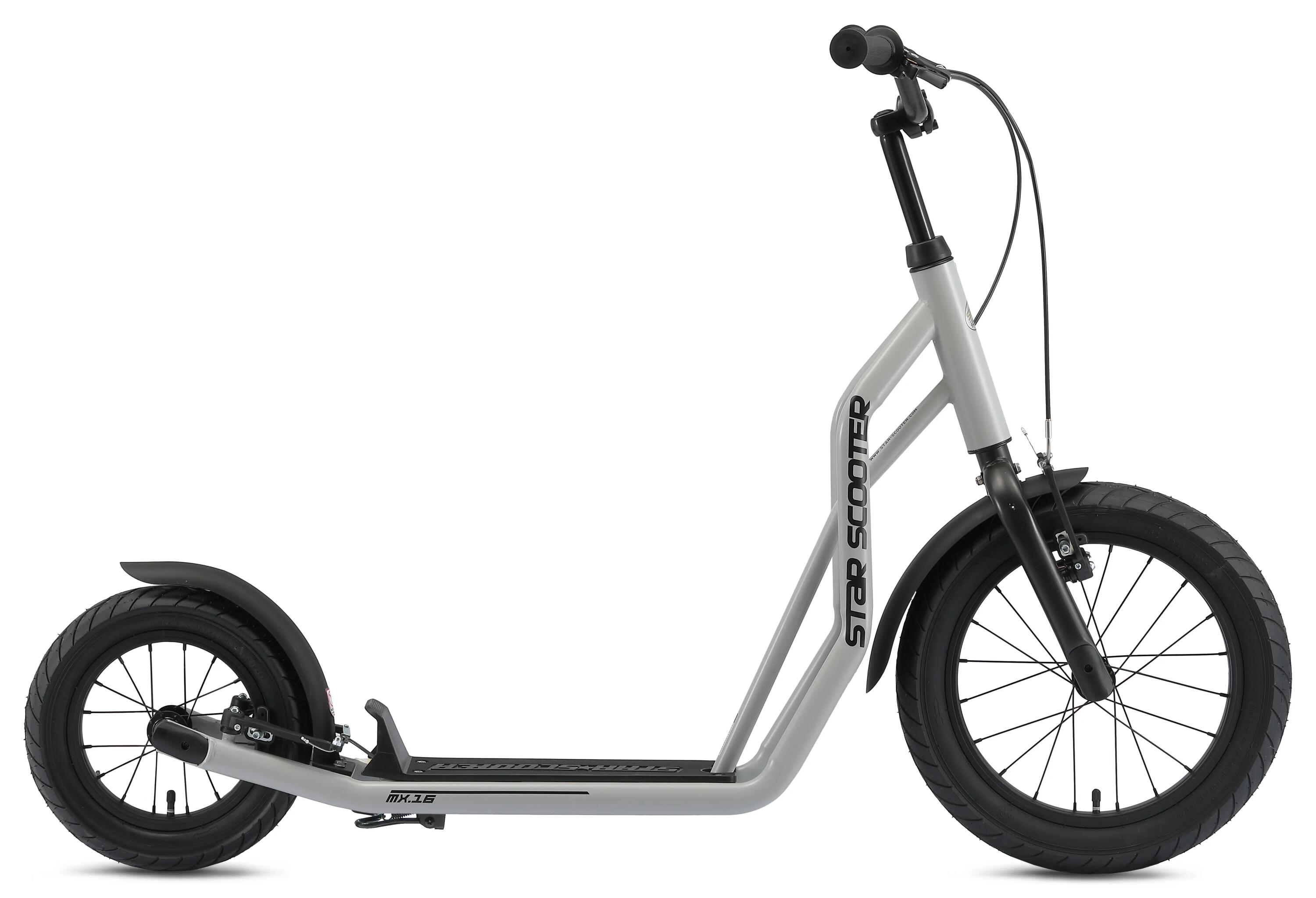 Trottinette grandes roues 16", pour enfants de 8 ans, pneus gonflables, Mixed 2/8