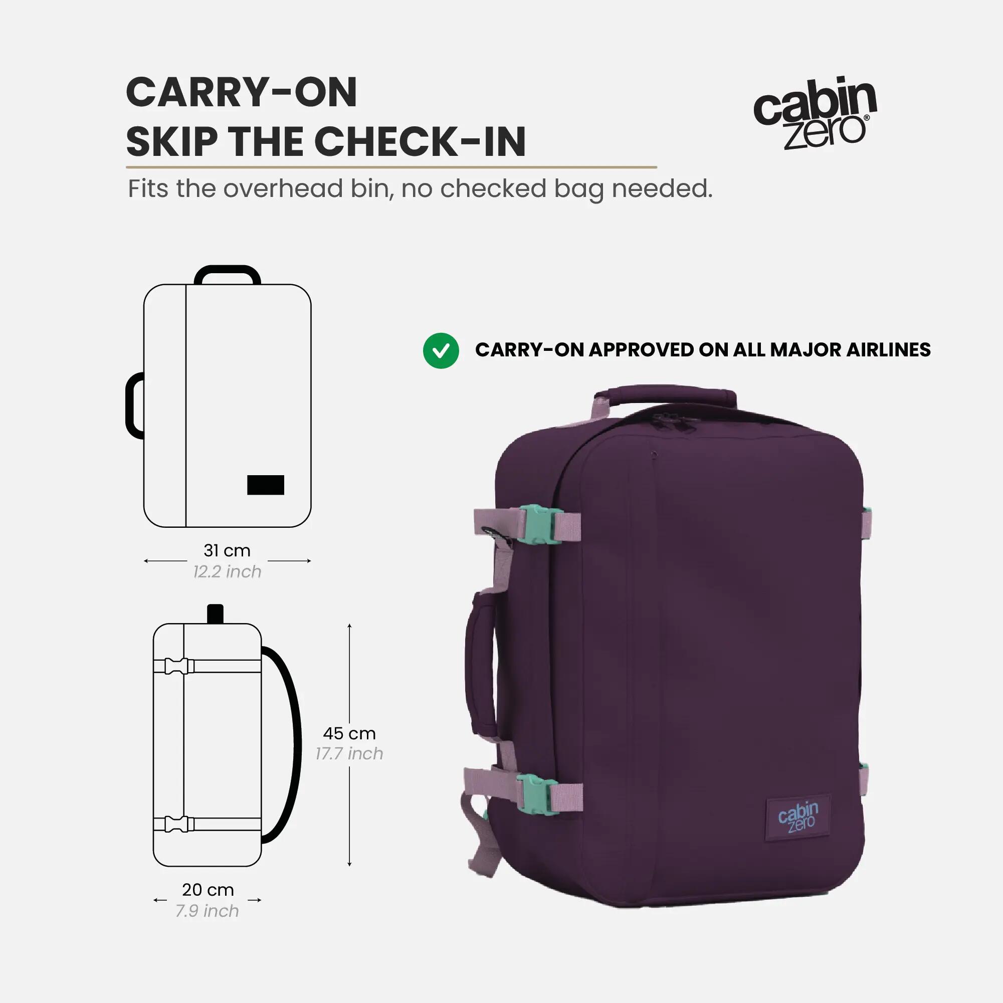 Cestovní batoh CabinZero Classic 36L 3/12