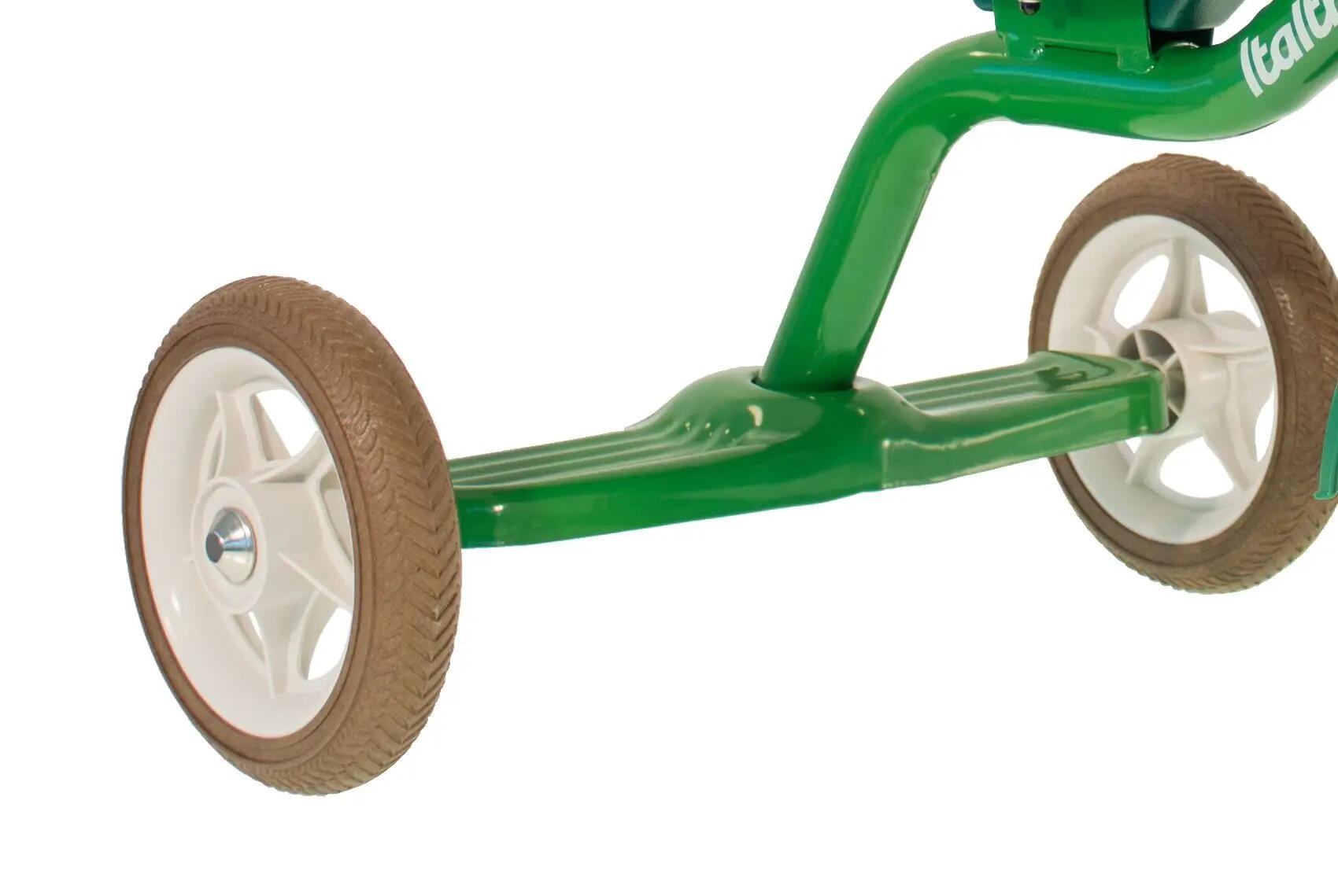 Italtrike Super Touring Triciclo in metallo 10 pollici Primavera Verde 6/6