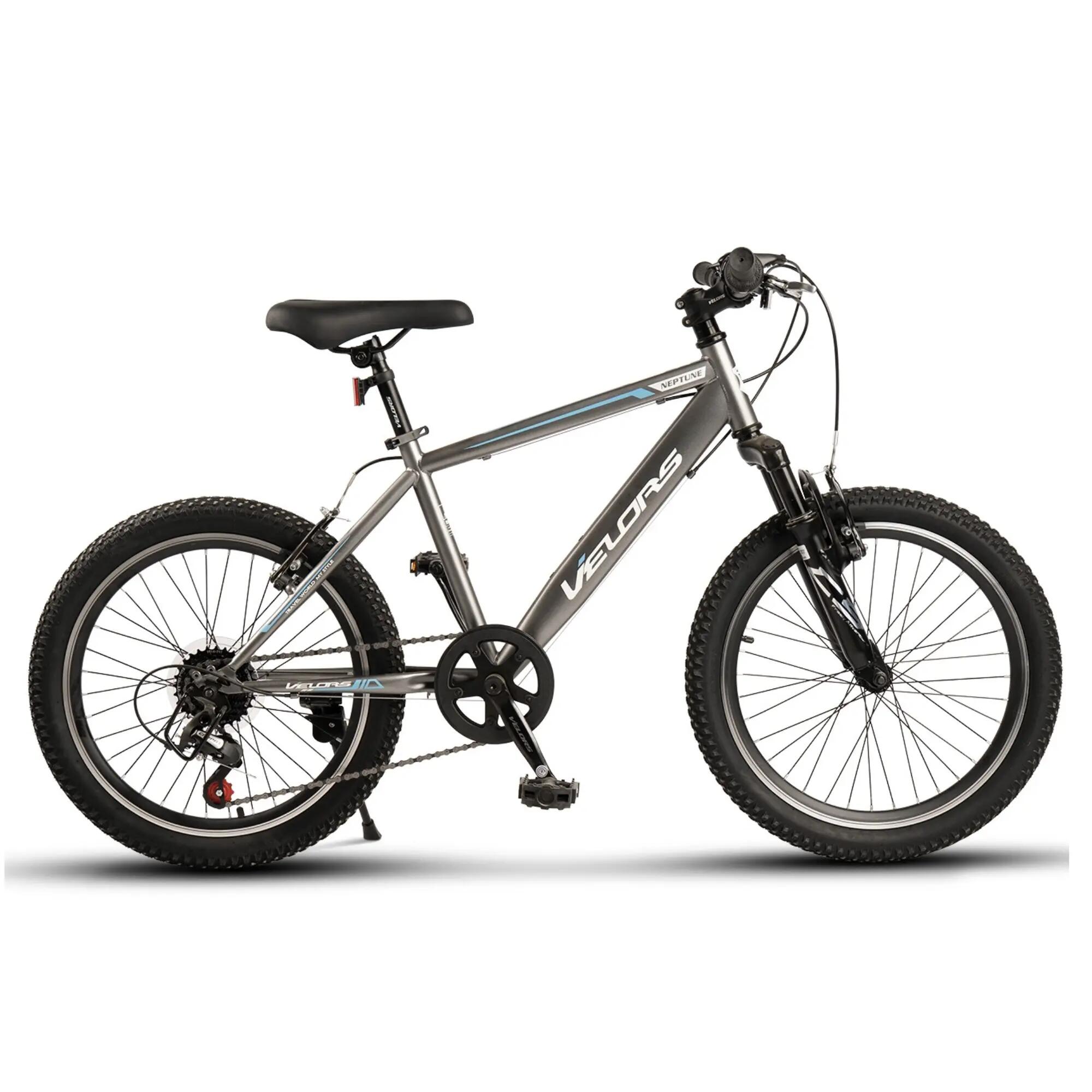 Bicicletă Copii 7v Neptune, Gri/Albastru