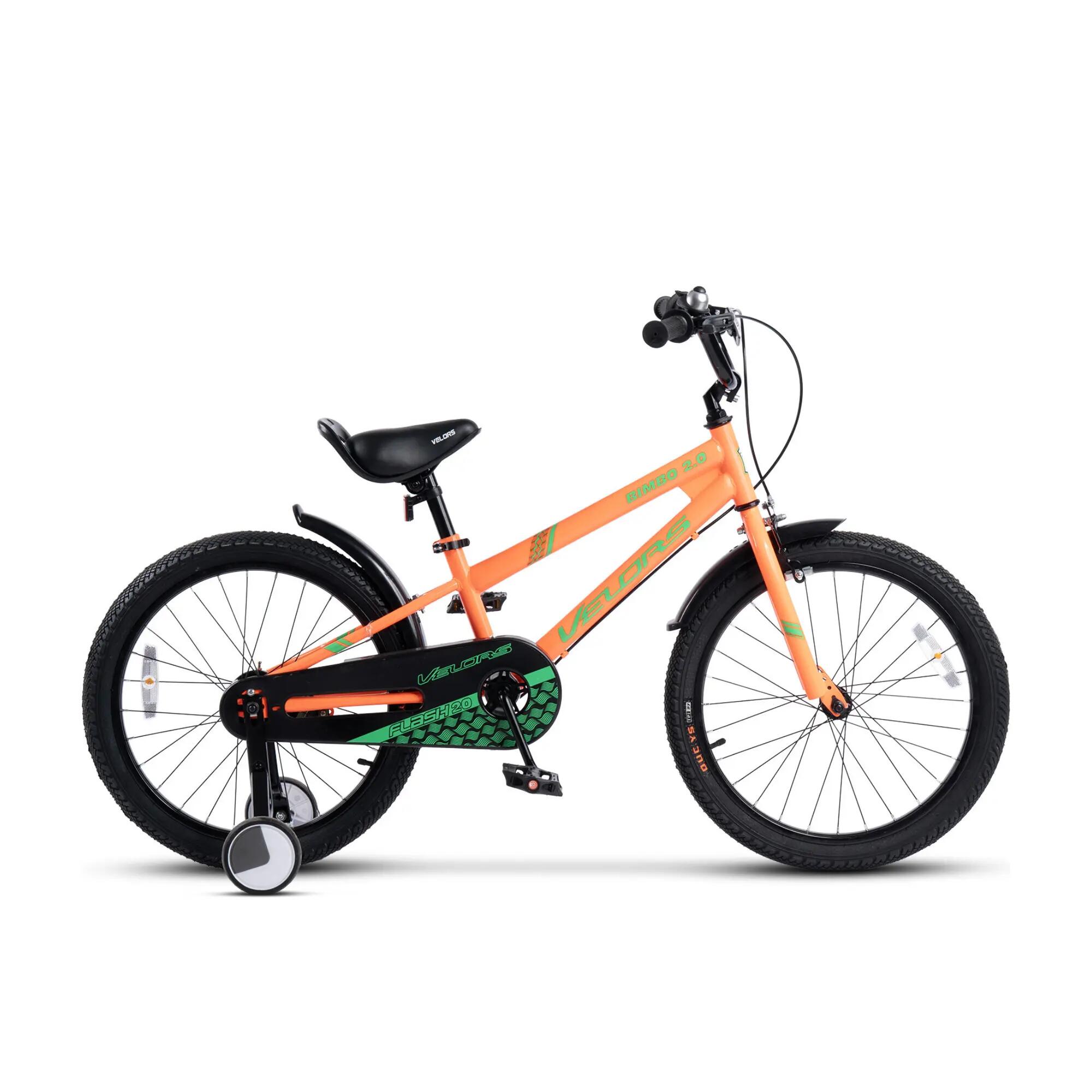 Bicicletă Copii Bimbo, Portocaliu/Verde