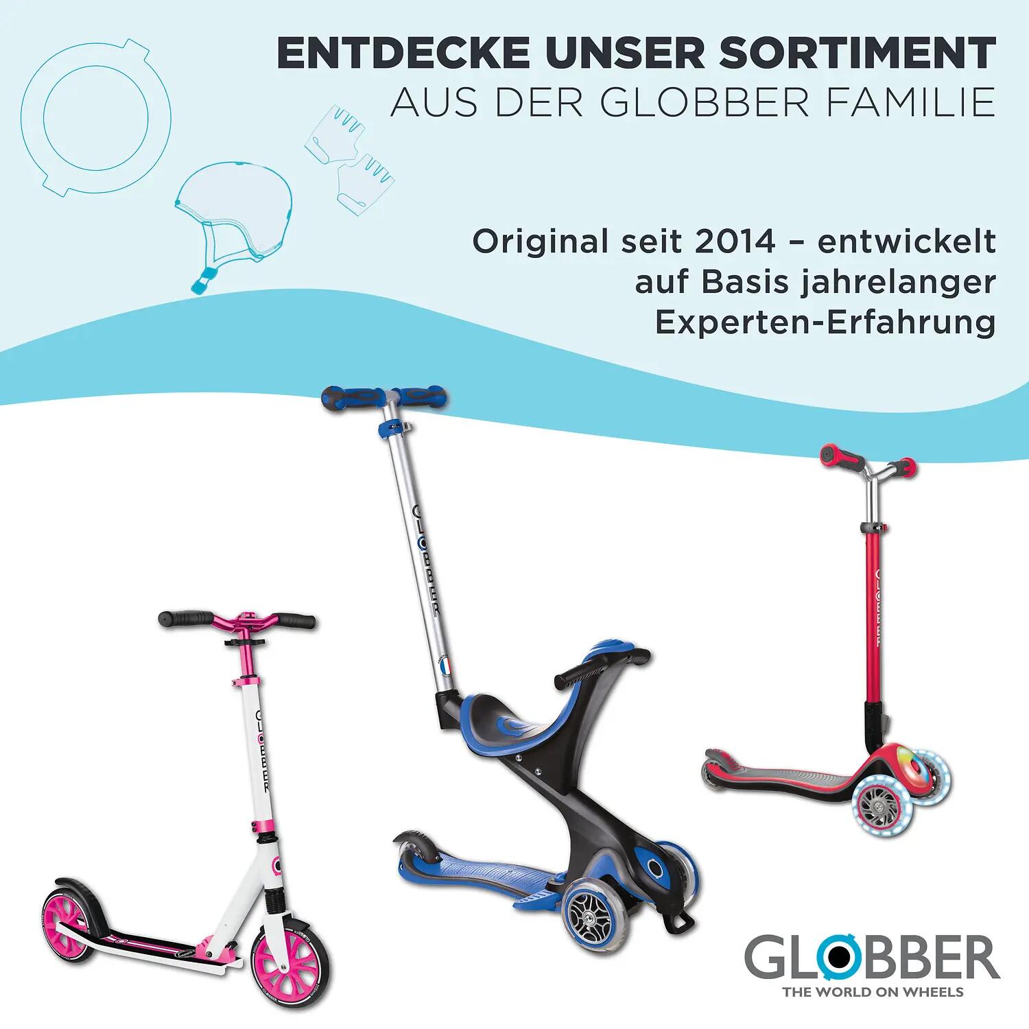 Monopattino evolutivo GO-UP ACTIVE LIGHTS 360 - Blu Aqua 8/15