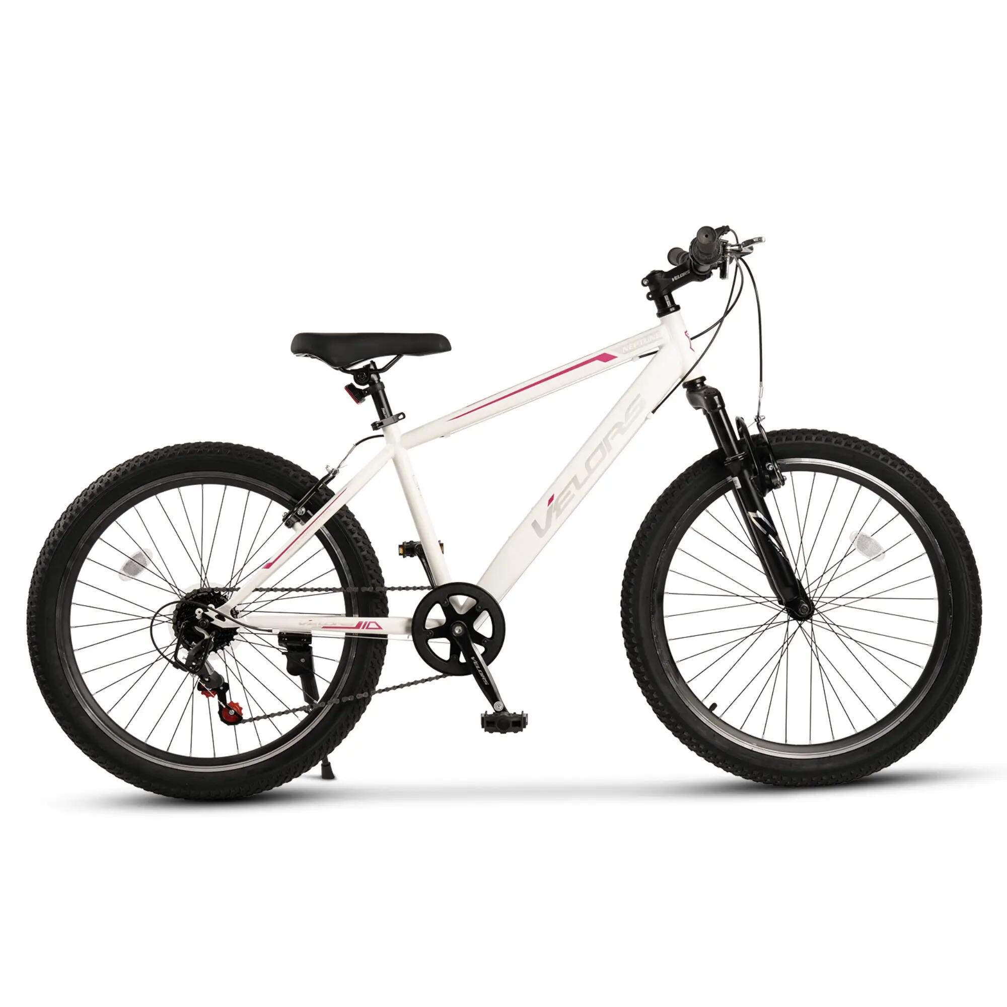 Bicicletă Copii 7v Neptune, Alb/Mov