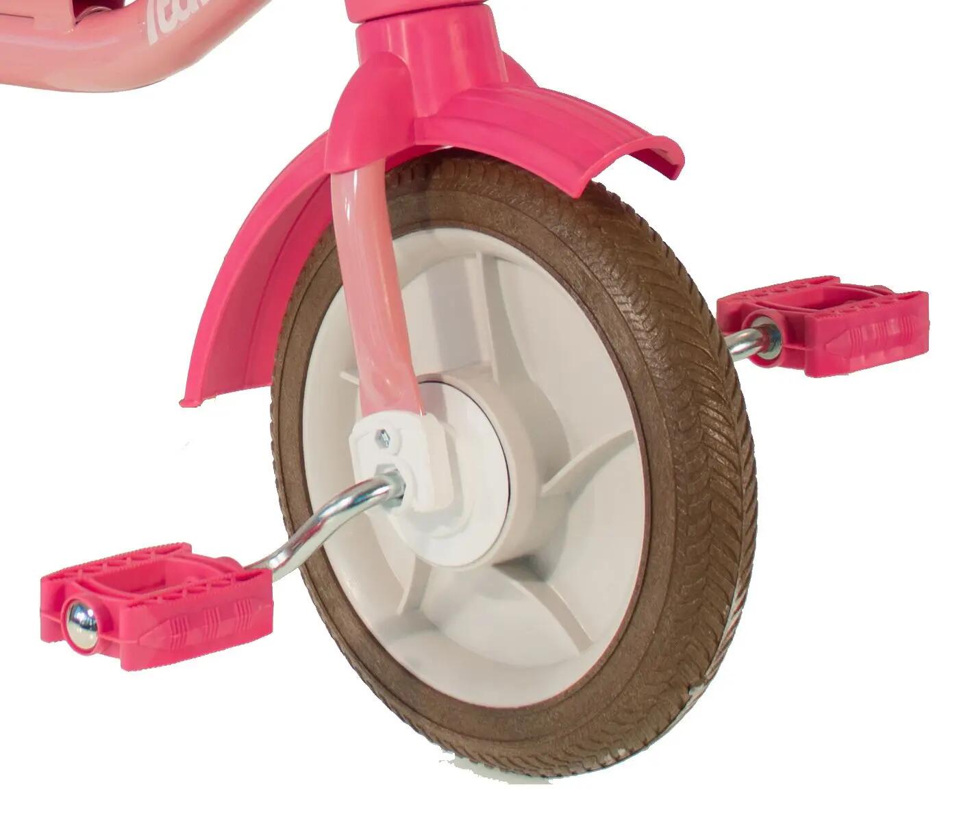 Italtrike Transporter Triciclo bambini 10 pollici Rose Garden Rosa 4/6
