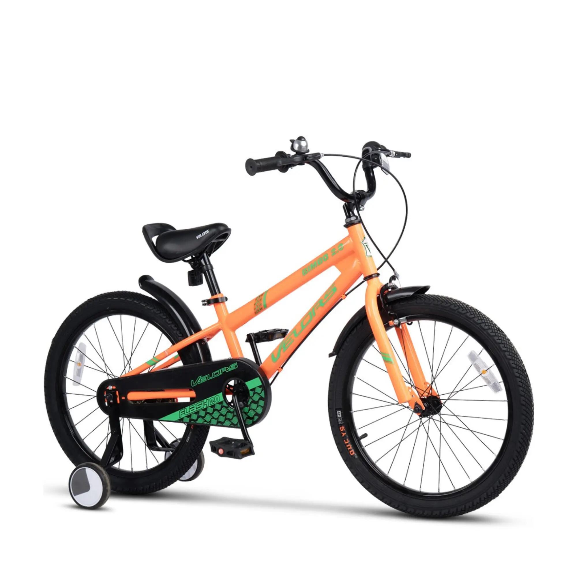 Bicicletă Copii Bimbo, Portocaliu/Verde 3/6