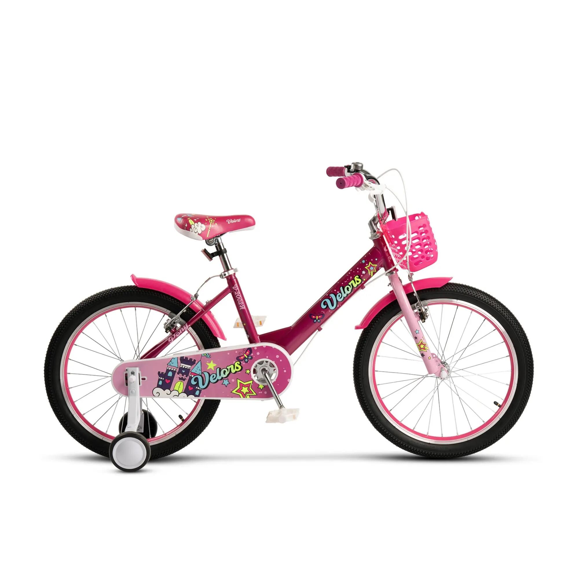 Bicicletă Copii Pony, Fucsia/Roz