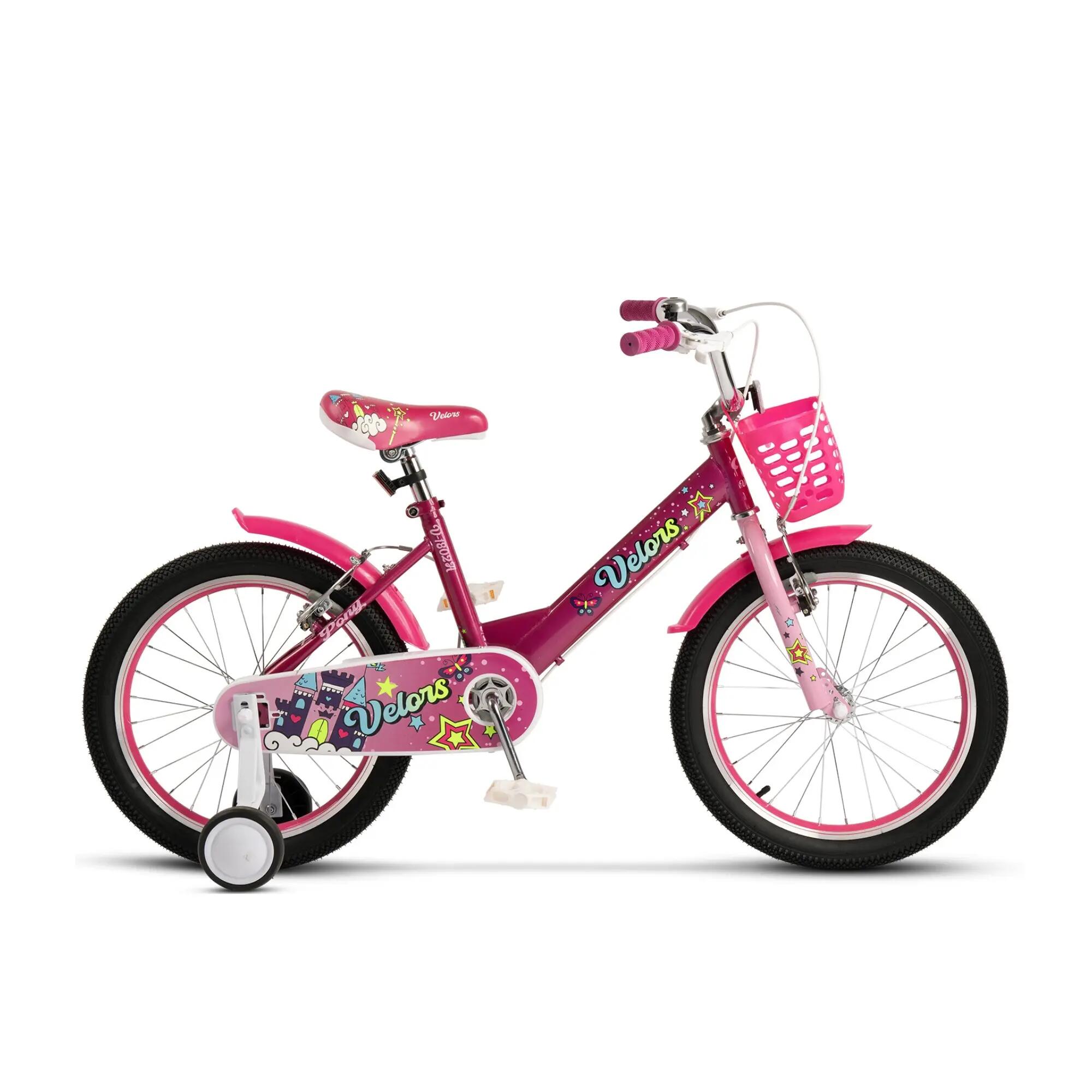 Bicicletă Copii Pony, Fucsia/Roz