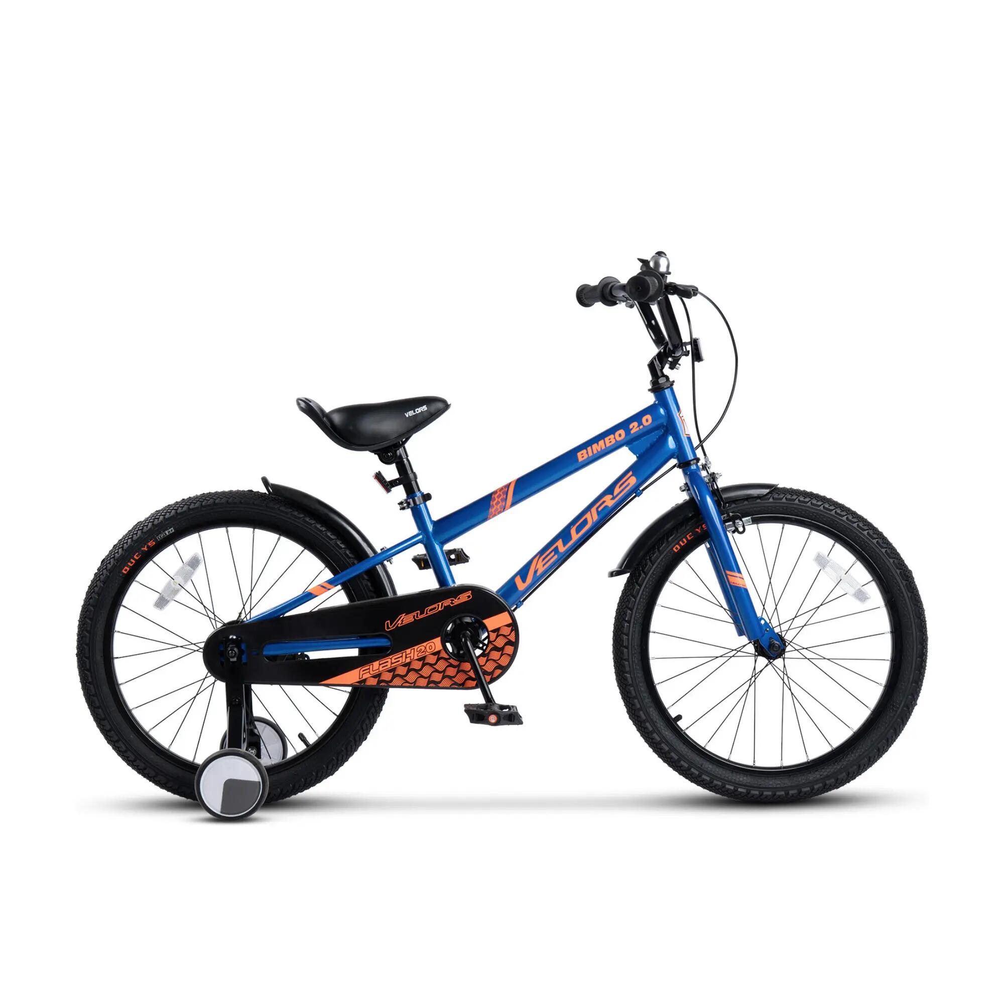 Bicicletă Copii Bimbo, Albastru/Portocaliu