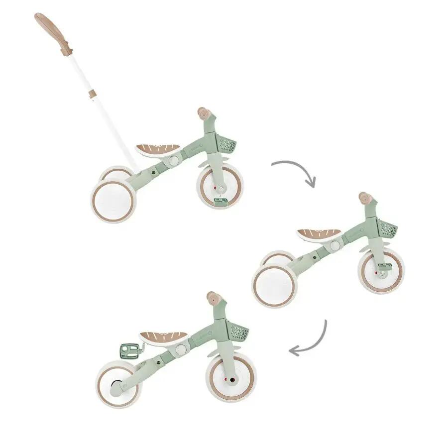 Tricycle LEARNING 3 EN 1 PLUS ECO - Vert Sauge 6/13