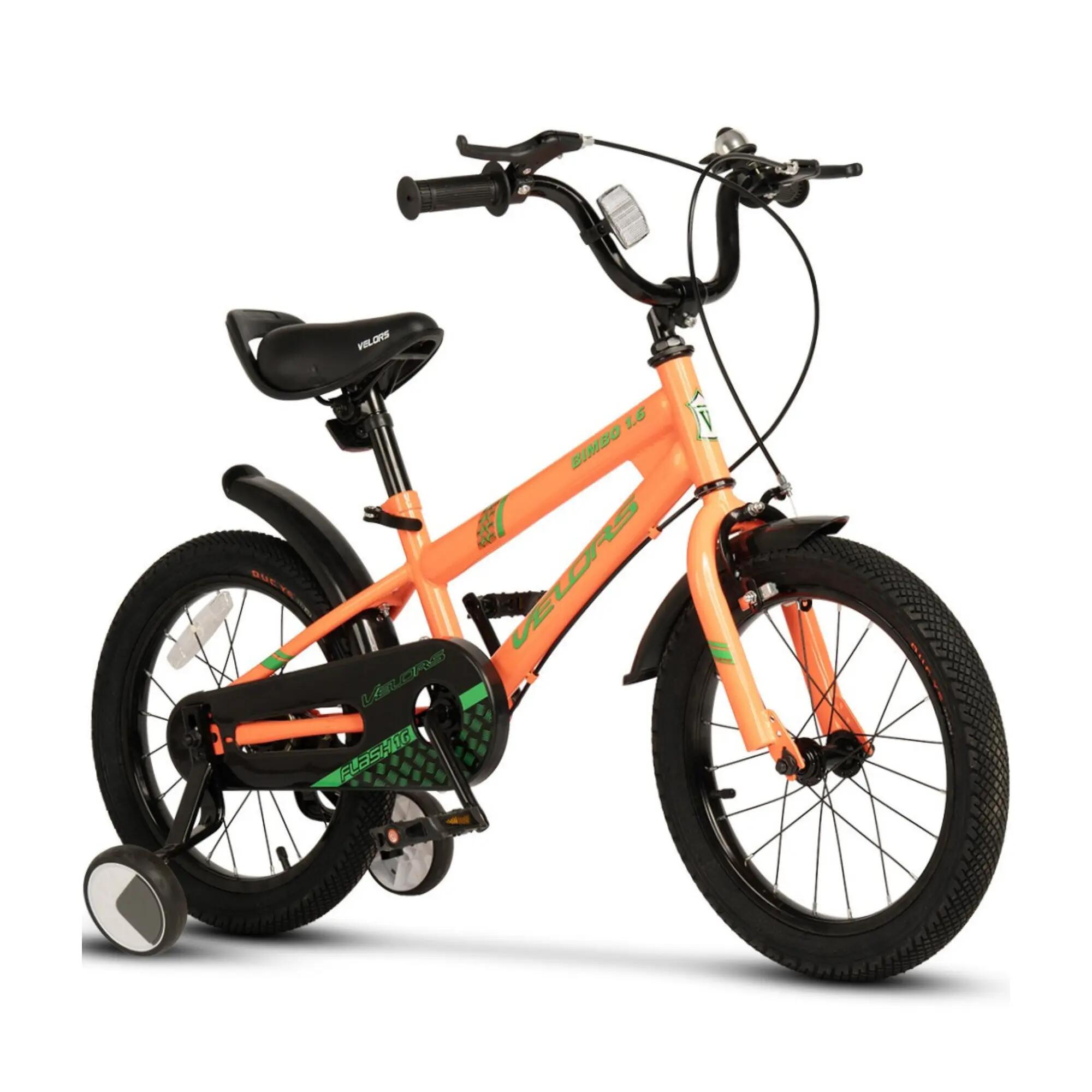 Bicicletă Copii Bimbo, Portocaliu/Verde 3/3