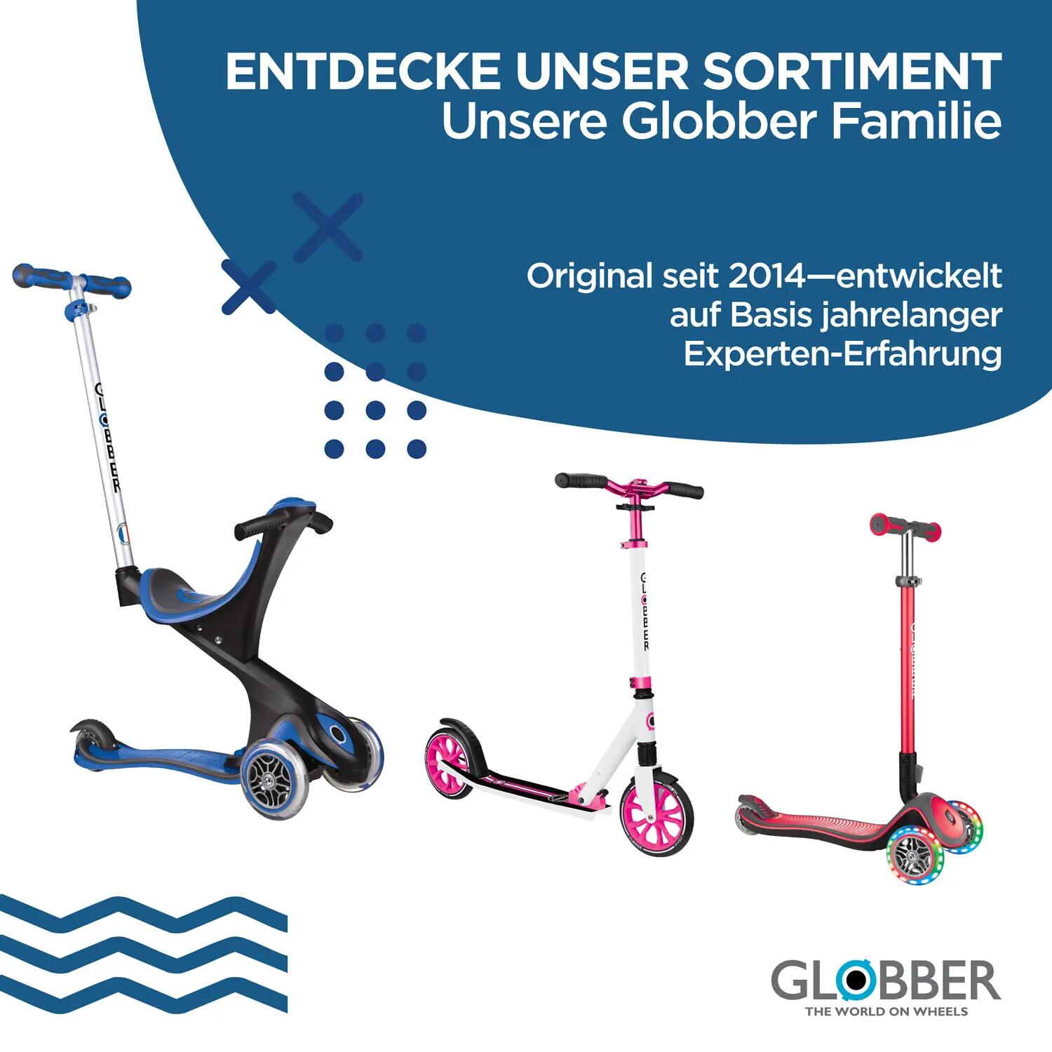 Triciclo evolutivo para bebé EXPLORER 4 em 1 - Azul-marinho 8/15