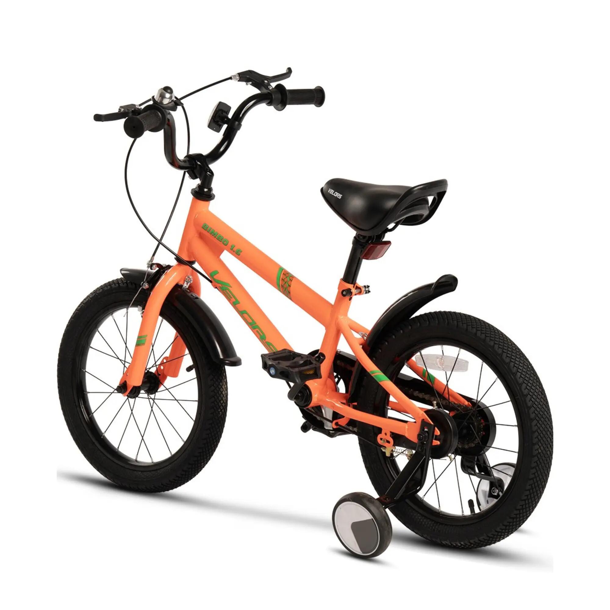 Bicicletă Copii Bimbo, Portocaliu/Verde 2/3