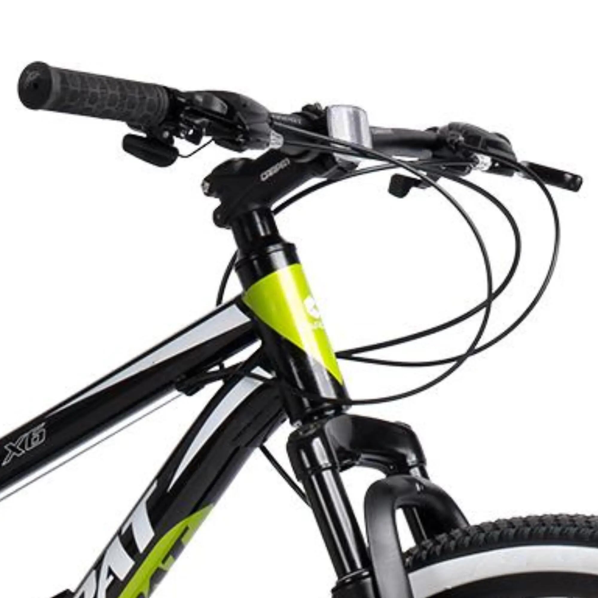 Bicicletă Copii cu suspensie integrala X6 21v Negru/Verde 4/6