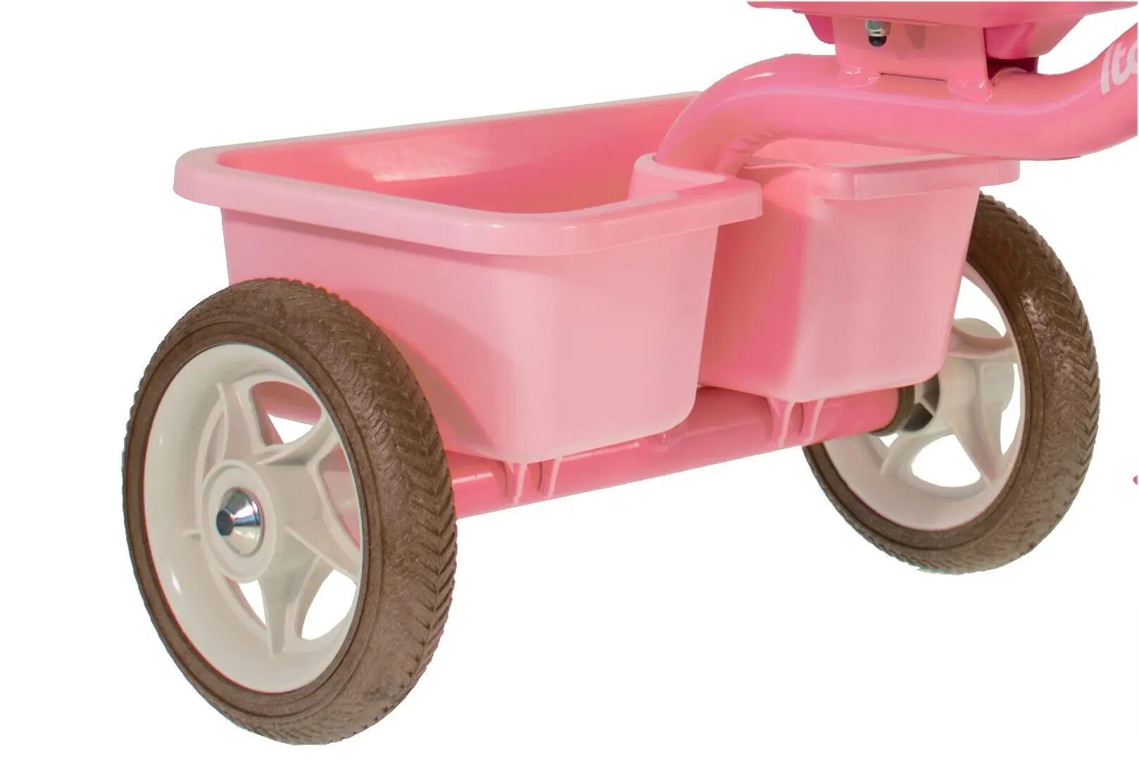 Italtrike Transporter Triciclo bambini 10 pollici Rose Garden Rosa 6/6