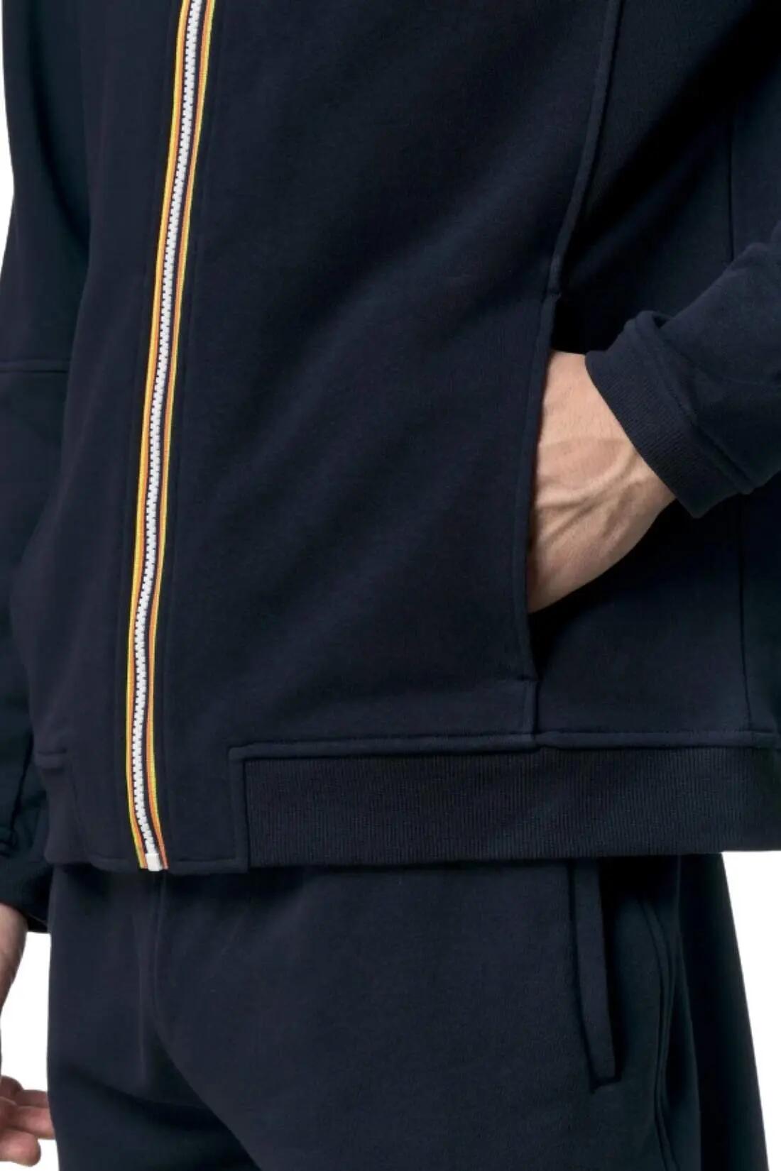 Unisex - sportswear - felpa - regular, con zip e collo alto - Pepin - blu navy 5/5