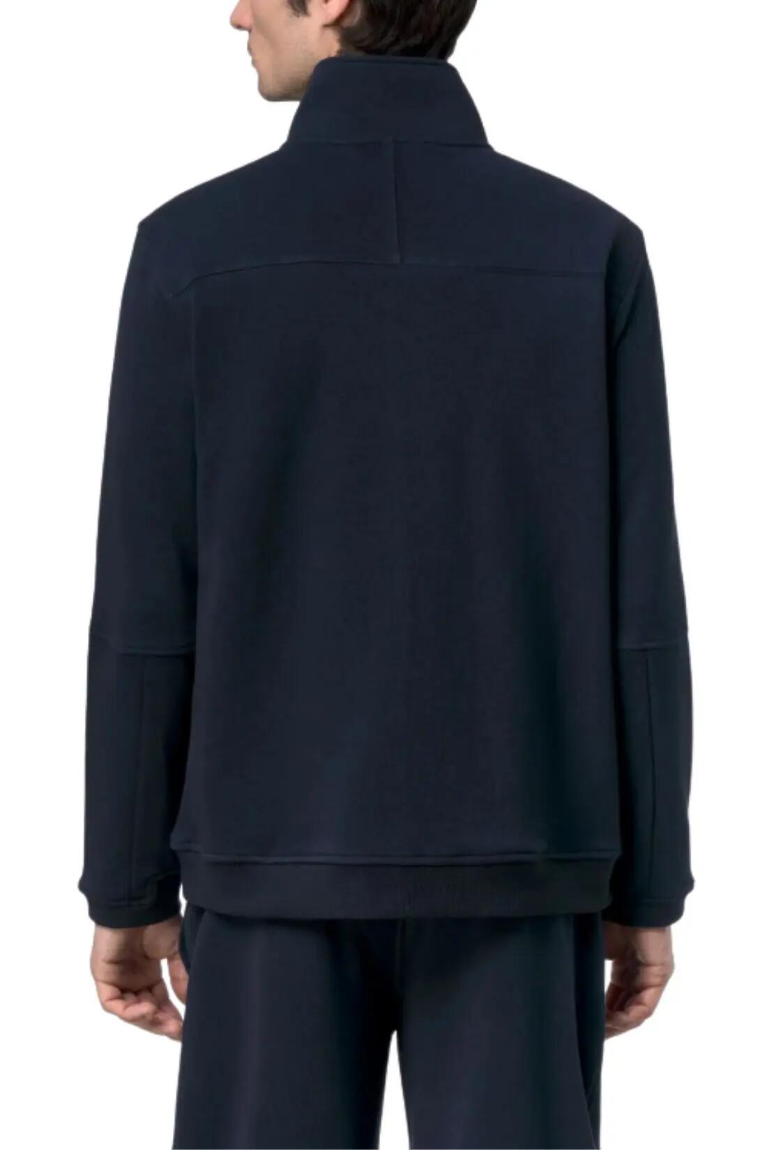 Unisex - sportswear - felpa - regular, con zip e collo alto - Pepin - blu navy 4/5