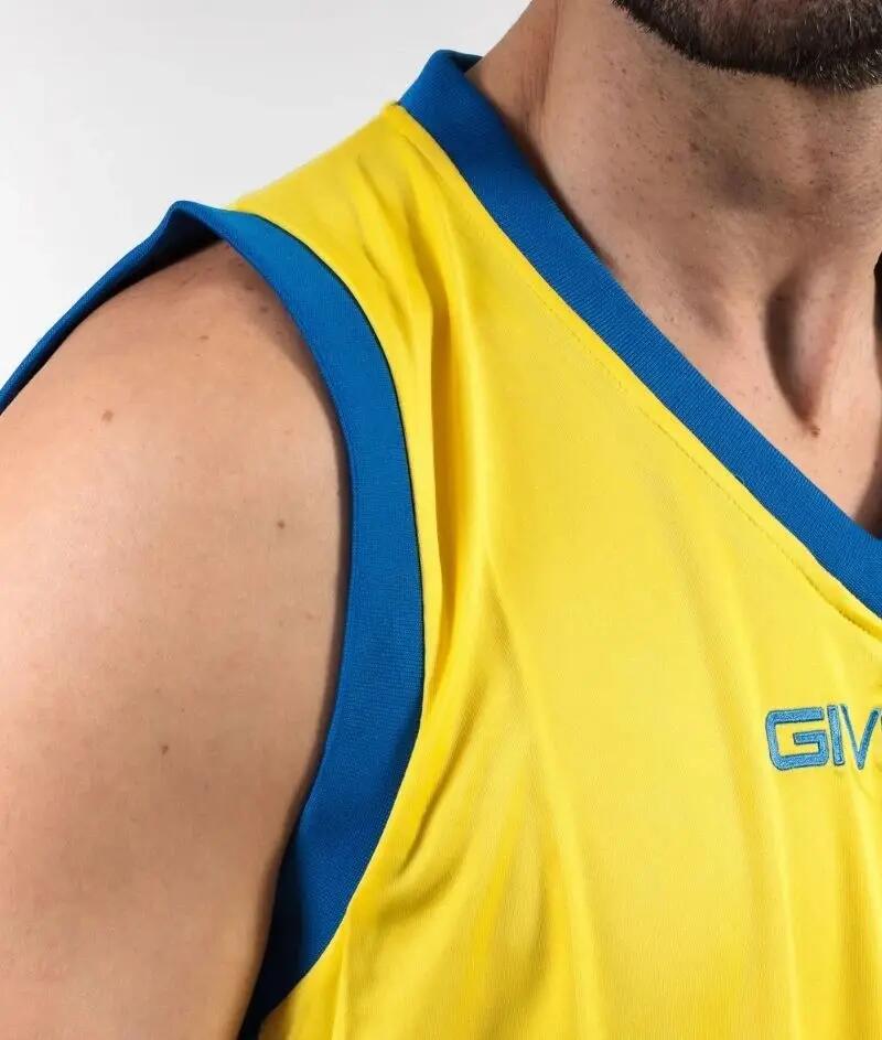 COMPLETO da basket givova giallo/azzurro 3/3