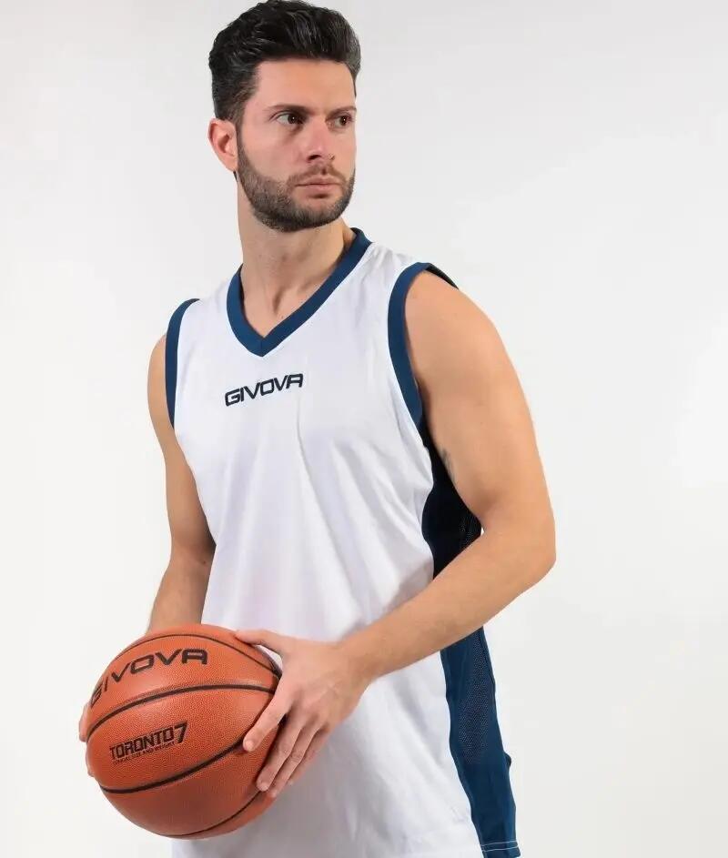 COMPLETO da basket givova bianco /blu 3/3