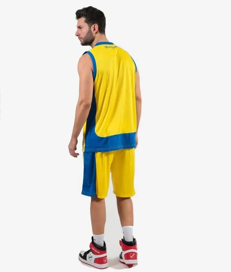 COMPLETO da basket givova giallo/azzurro 2/3