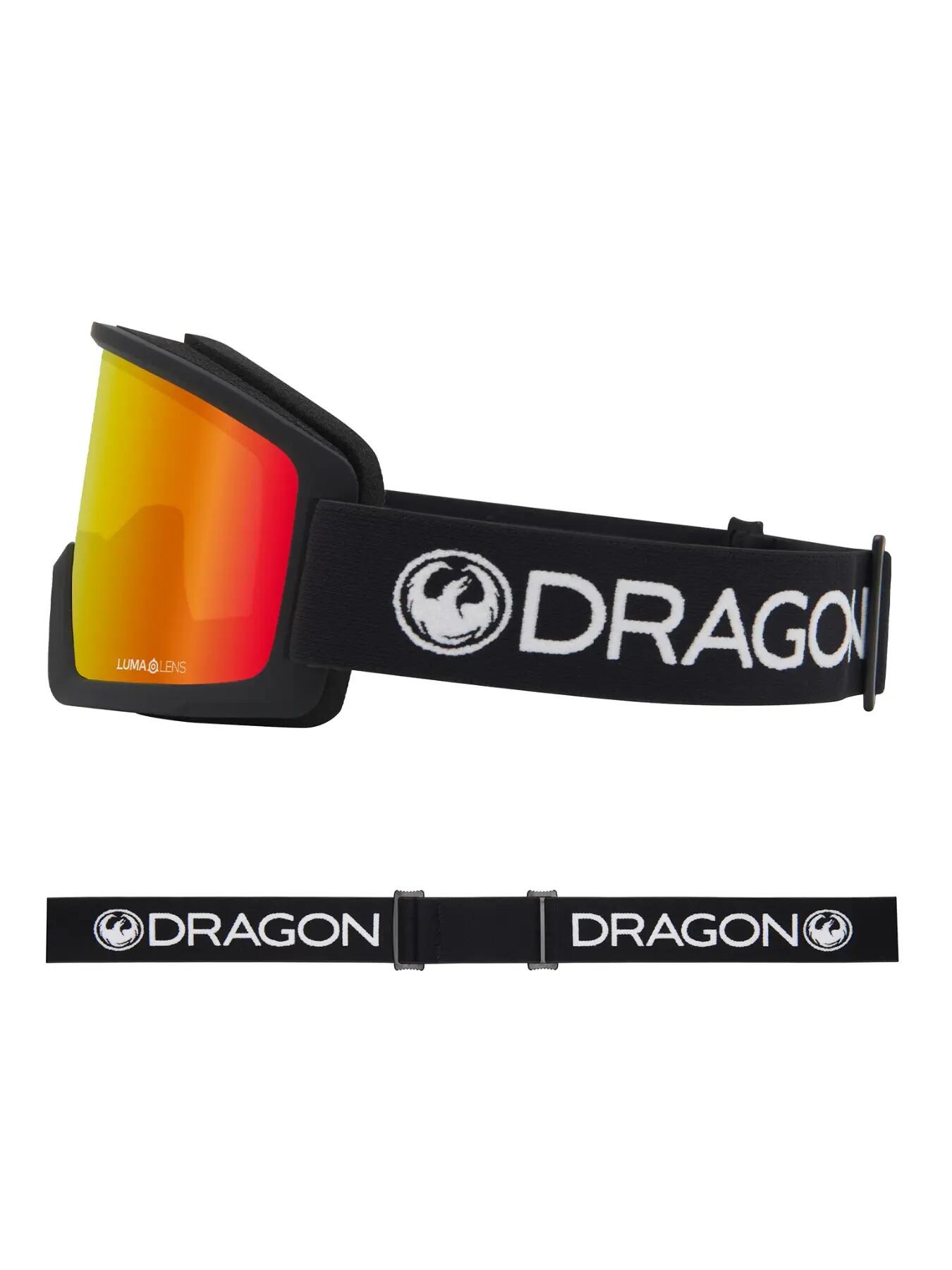 Dragon DX3 L OTG Schneebrille – schwarze Lumalens rote ionisierte Linse 3/5