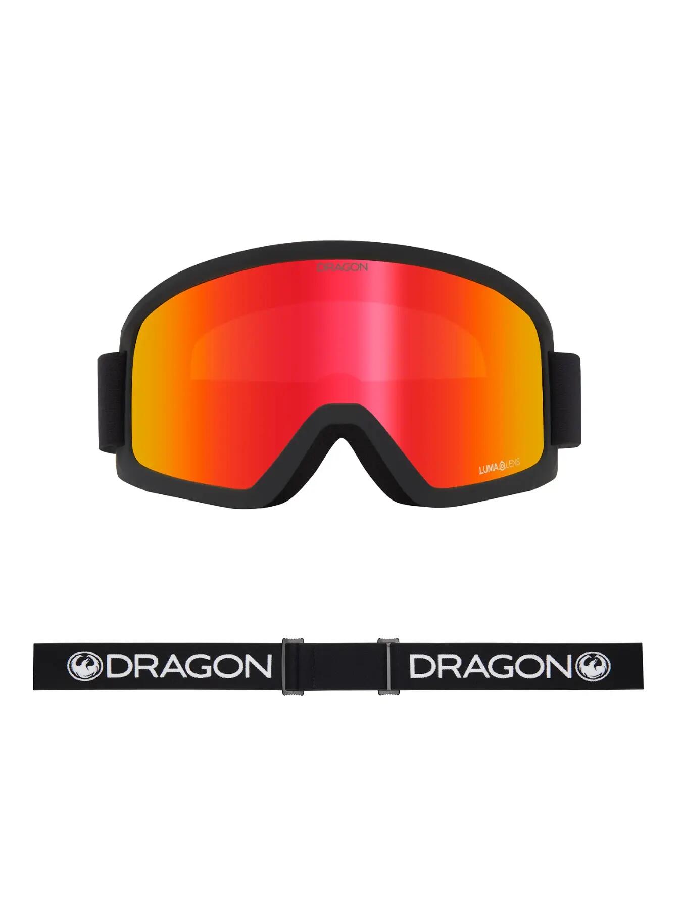 Dragon DX3 L OTG Schneebrille – schwarze Lumalens rote ionisierte Linse 2/5