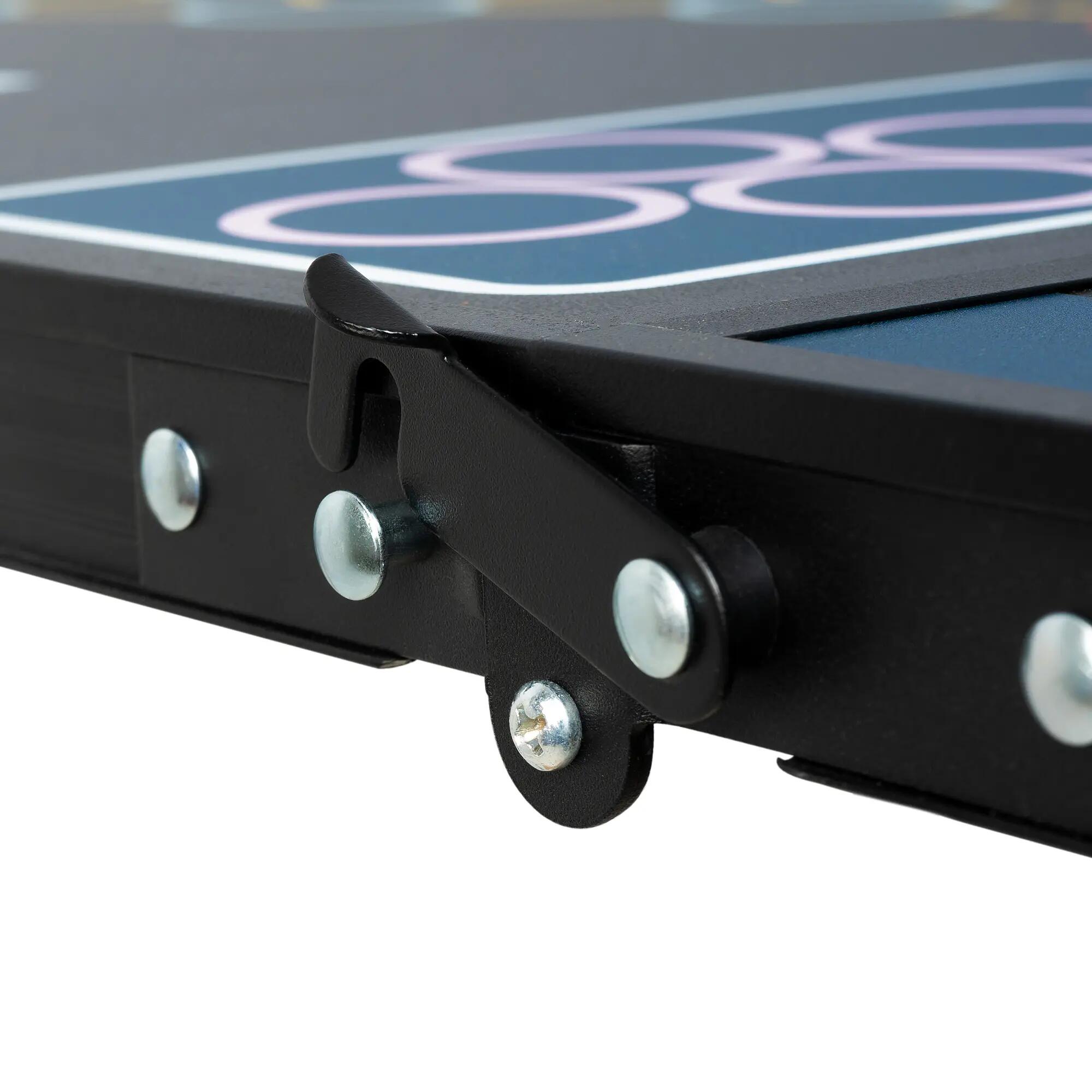Bierpong Tisch, Klappbarer 6 in 1 Party Multigame Tisch, Trinkspiel Tisch 7/8