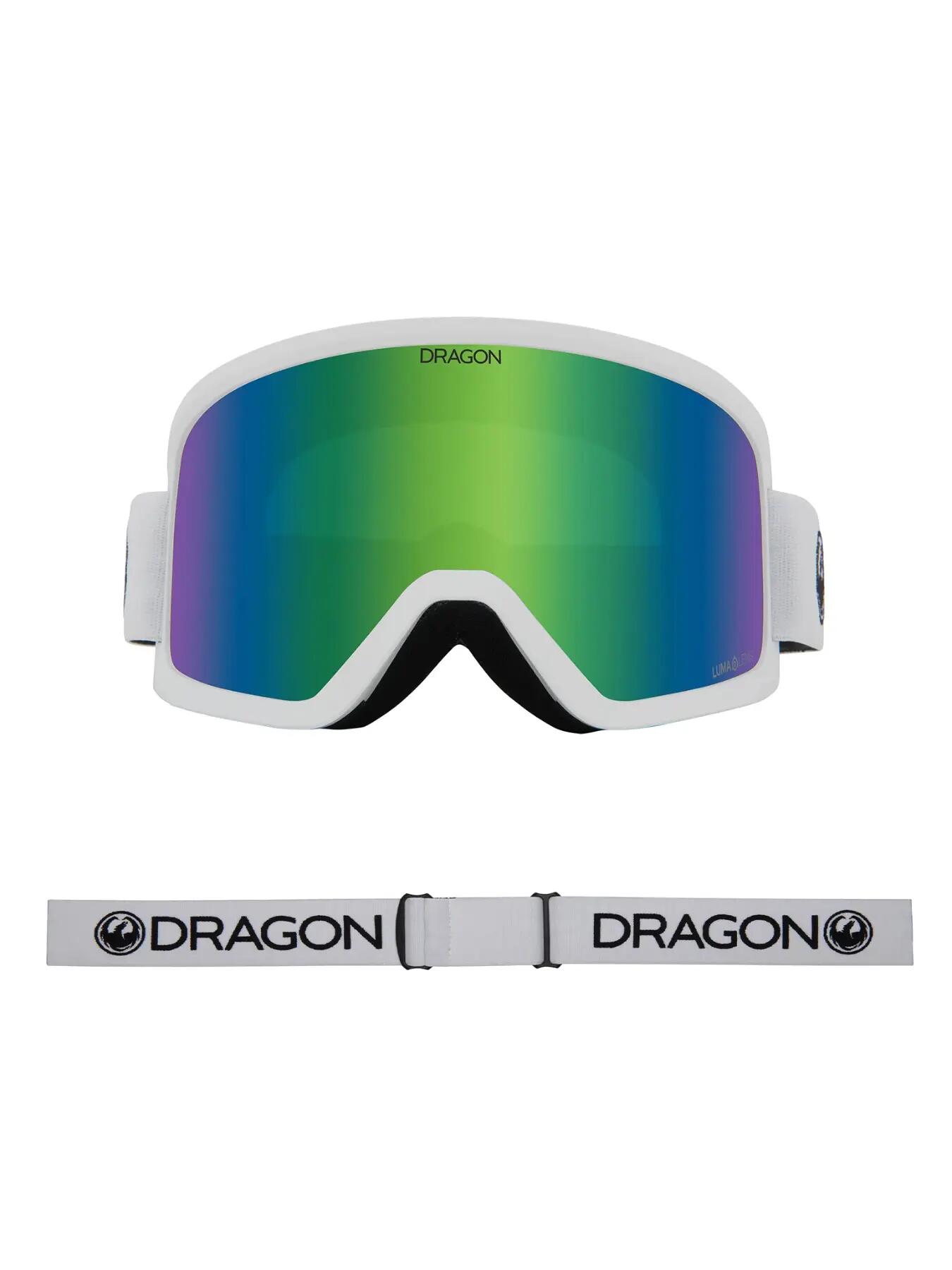 Gafas de ventisca Dragon DX3 OTG - White Lumalens Green Ionized Lens 2/6