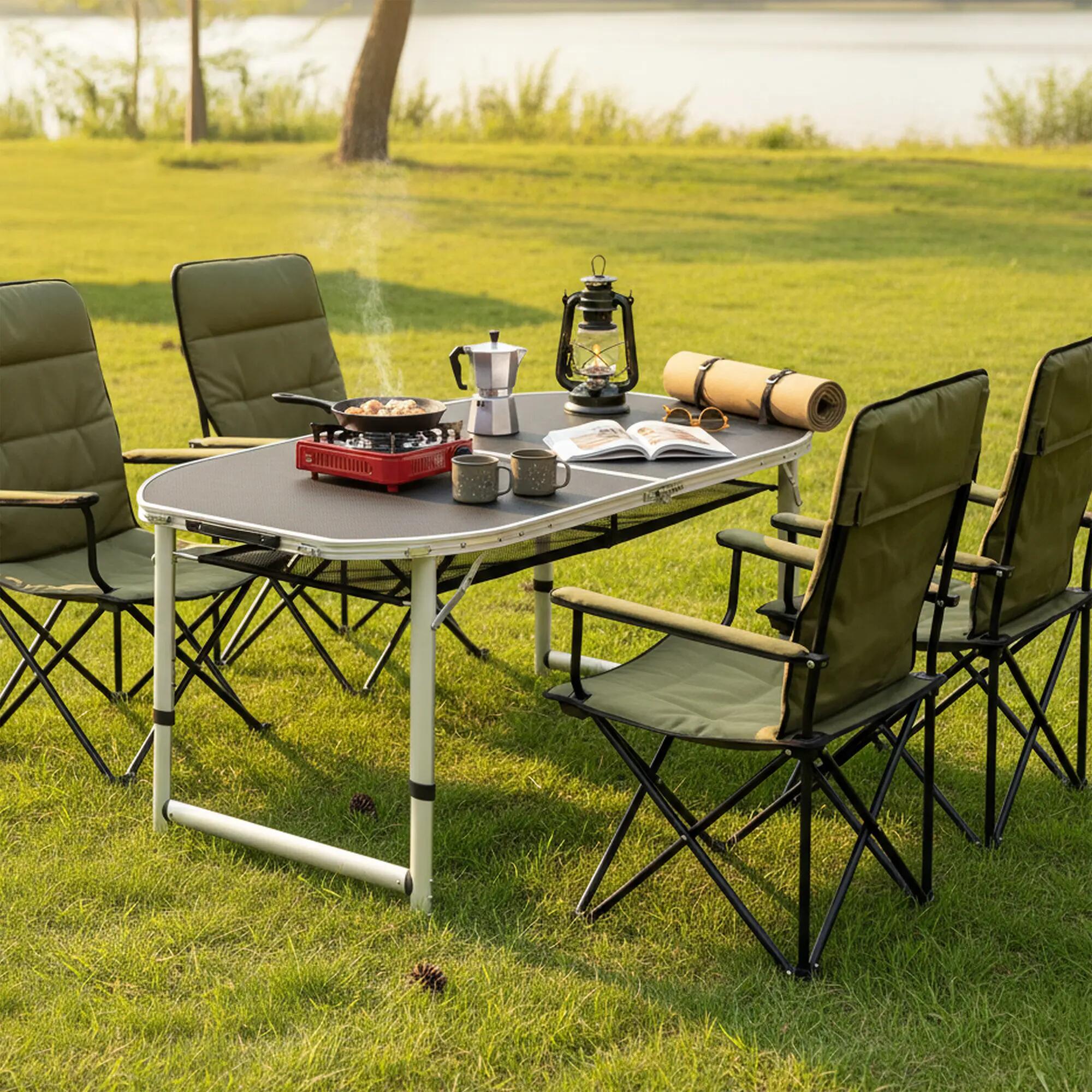 Campingtisch für 6 Personen | 150 x 80 cm | faltbar, höhenverstellbar 2/7
