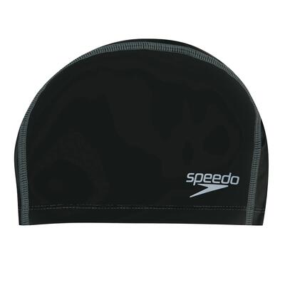 Unisex zwemcap lang haar volwassenen (zwart)