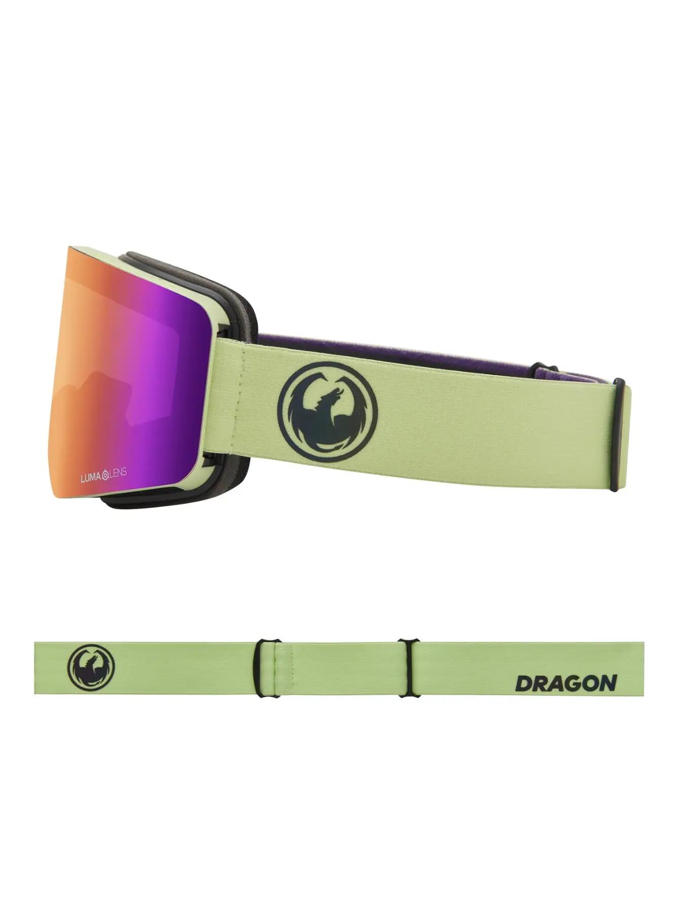 Óculos Dragon R1 OTG Blizzard - Matcha Lumalens Roxo Ionizado e Lente Meia-Noite 3/6