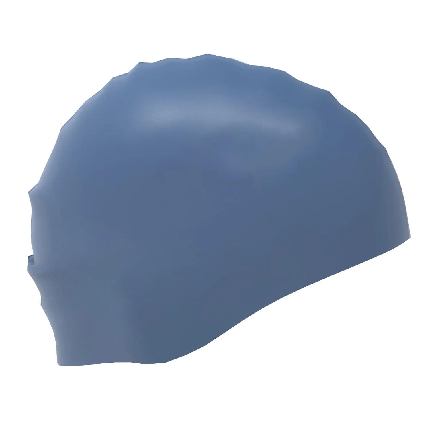 Bonnet De Bain En Silicone Motif/style Logo Adulte (Bleu) 2/3