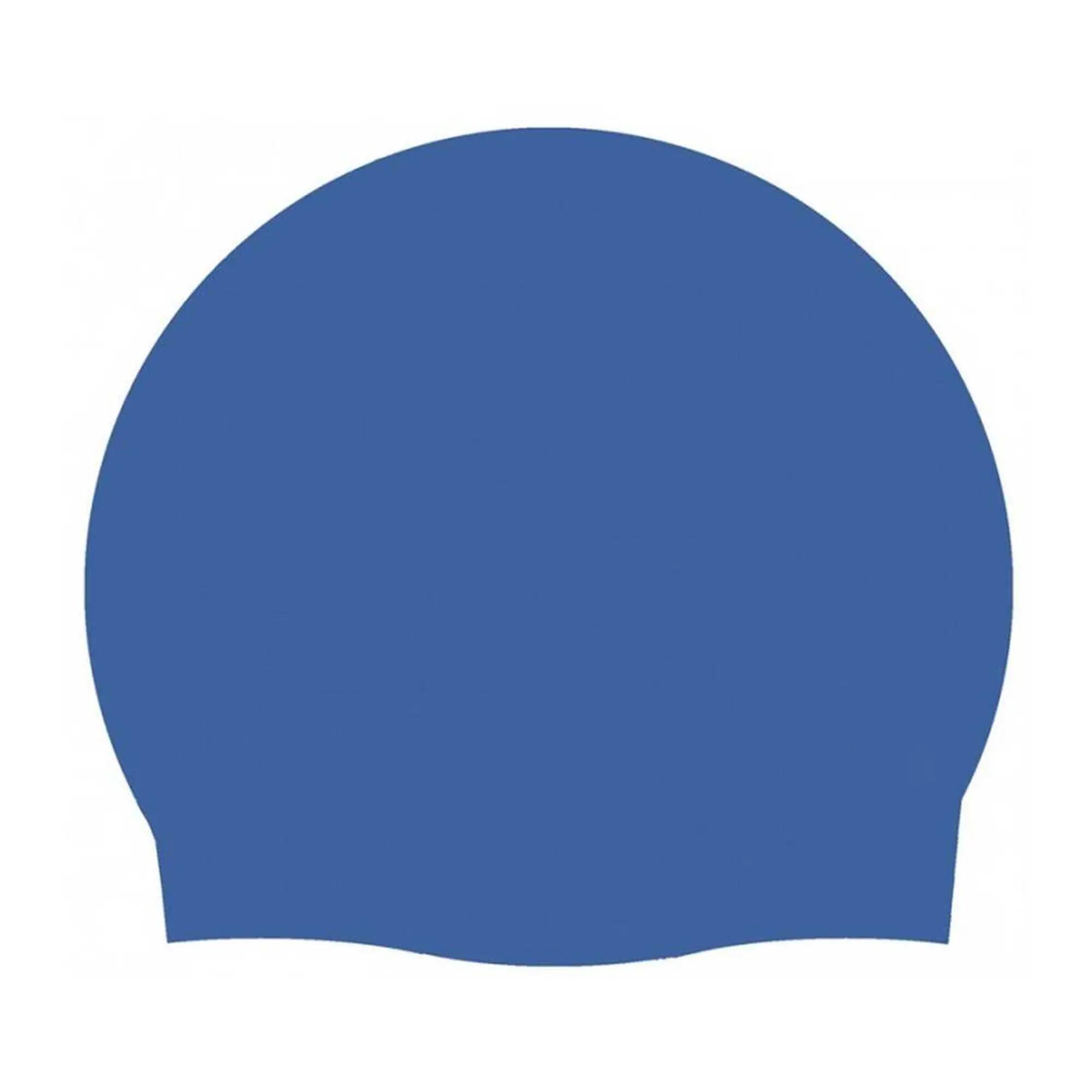 Silikon-Badekappe Blau ergonomisch hydrodynamisch 2/4