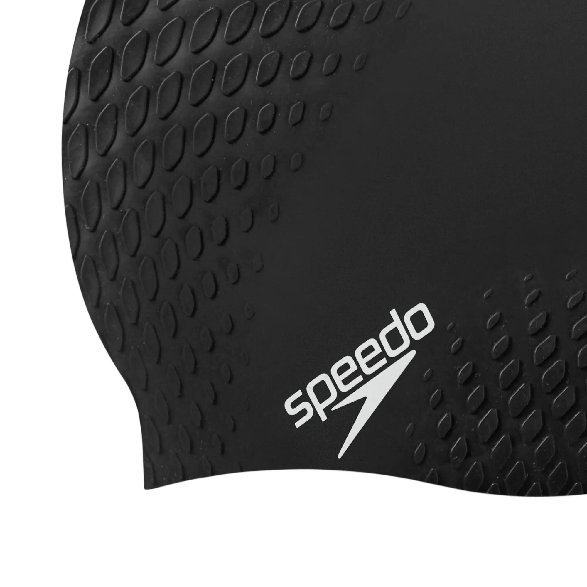 "Active+" Schwimmkappe für HerrenDamen Unisex Damen und Herren Schwarz 2/5