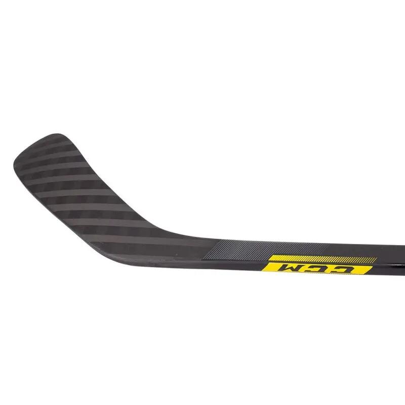 CCM Super Tacks 9280 Junior schwarzer Composite-Eishockeyschläger für Kinder 6/7