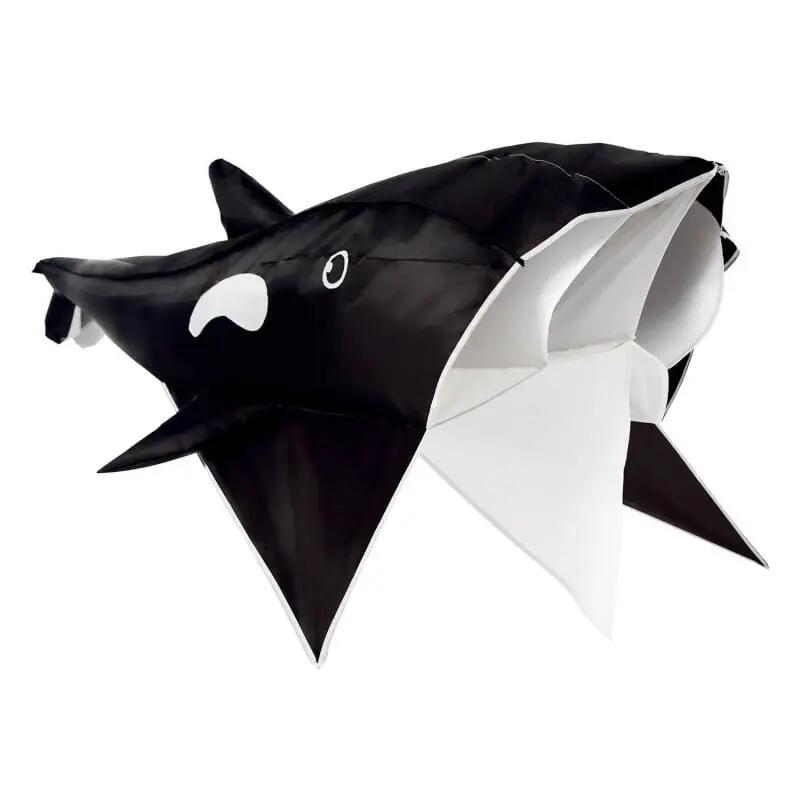 Cometa de una sola línea Wolkensturmer Willi the Whale 160830 Negra 140 x 210 cm 8/8