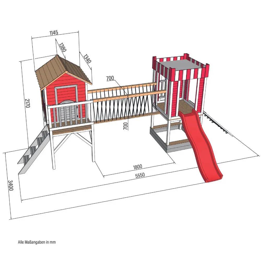 Parco giochi WUNDERLAND senza altalena 8/8
