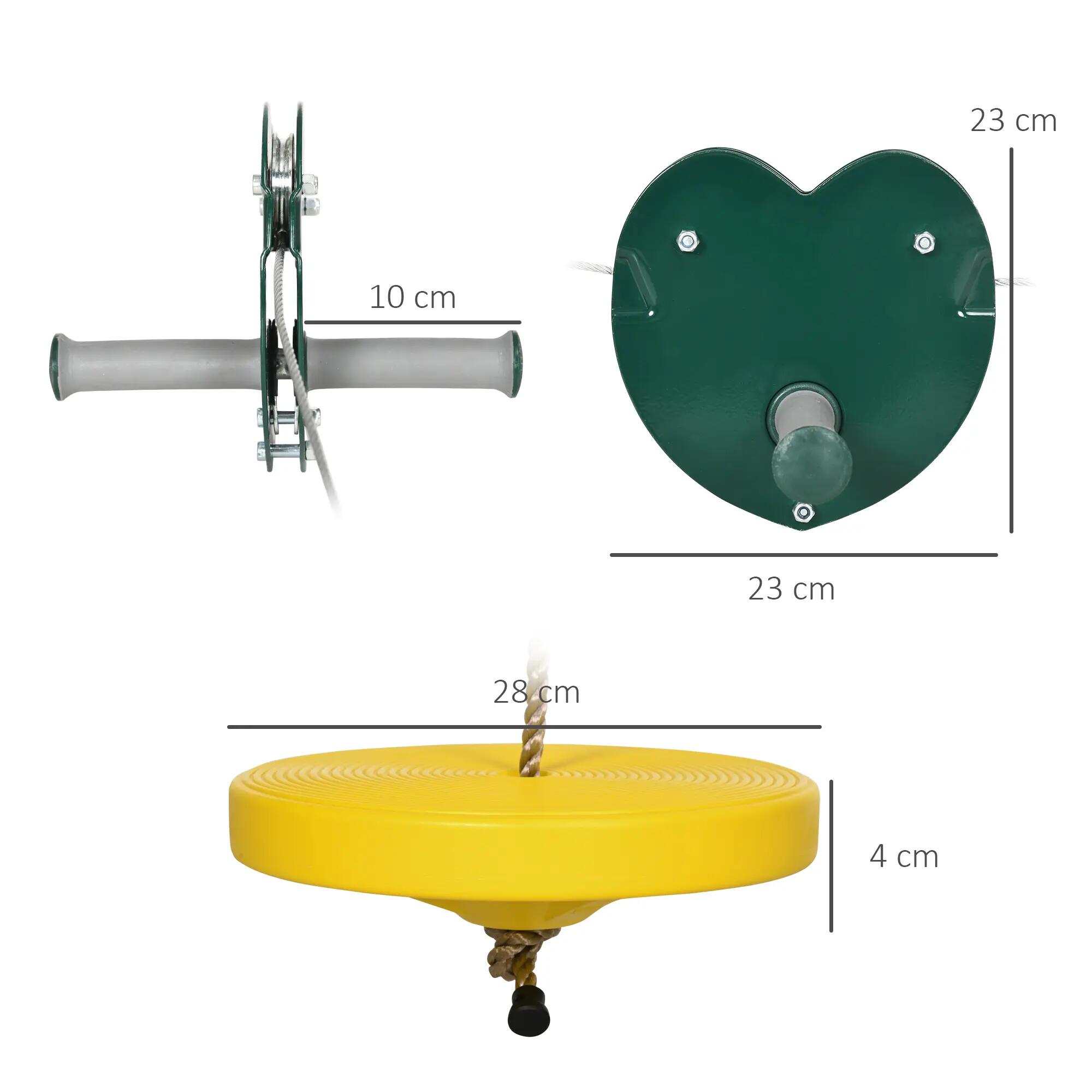 Kit complet tyrolienne 25 m - acier PE 3/5