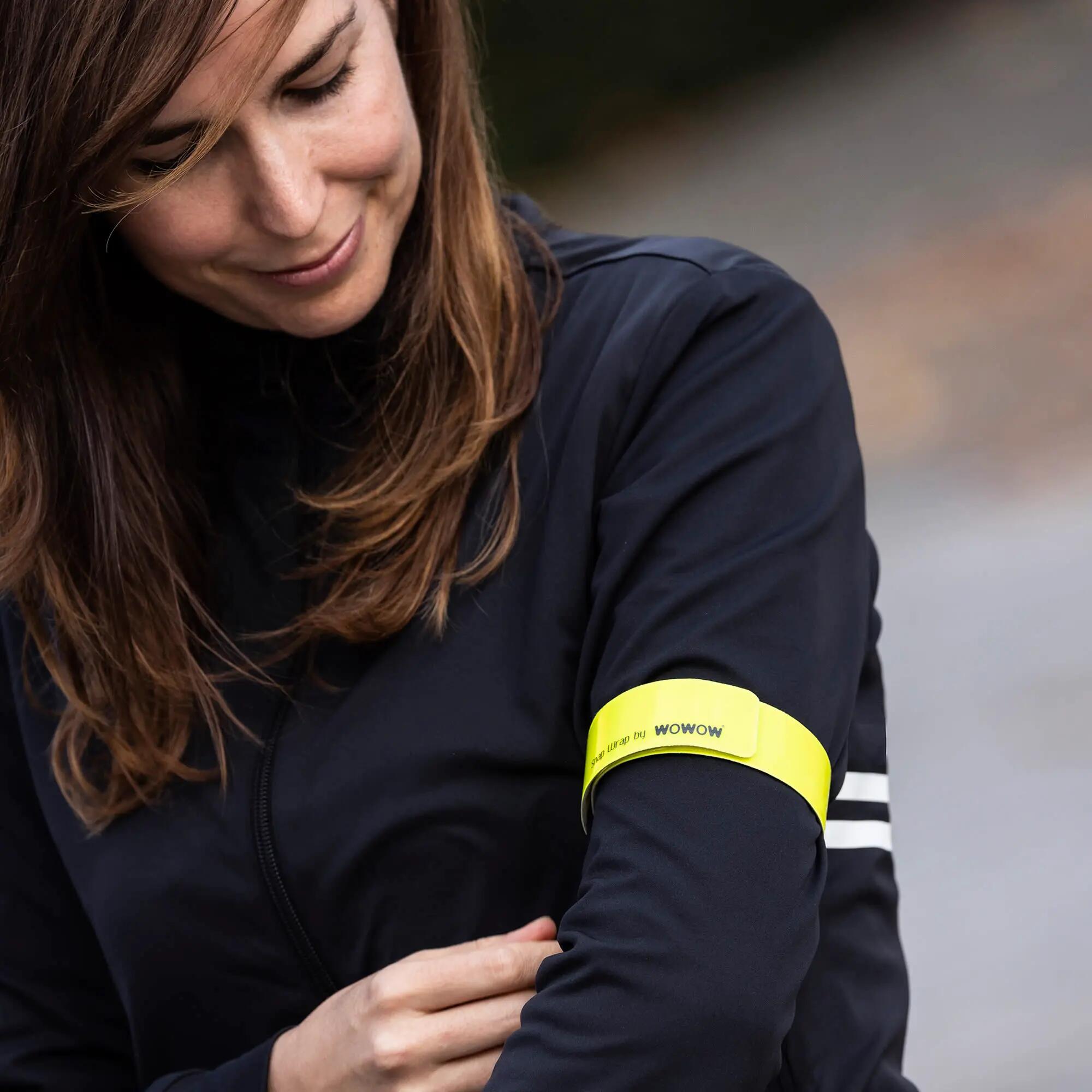 WOWOW - Bande Snap Wrap 3M Jaune Réfléchissante Haute Visibilité Running 5/5