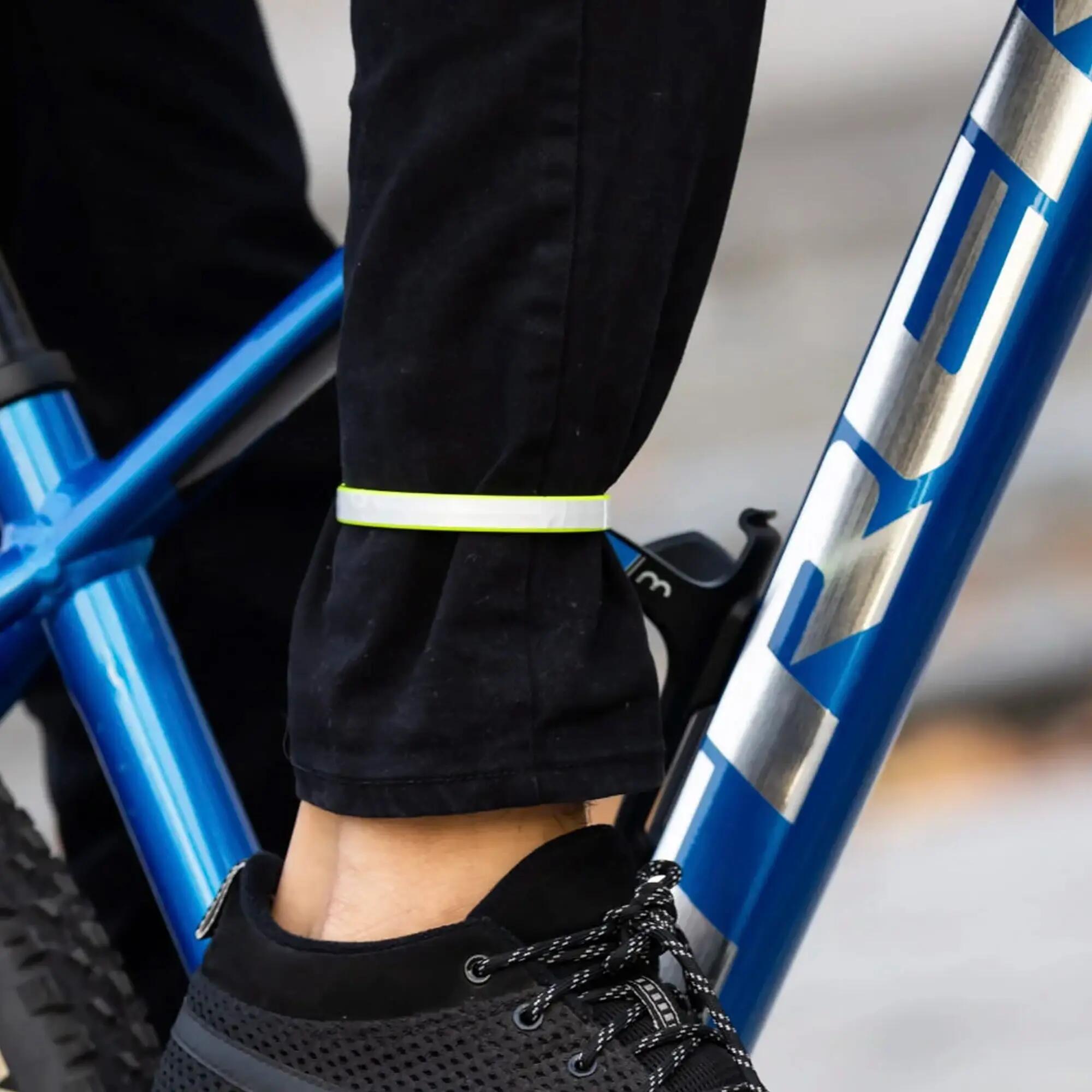 WOWOW - 2 Clip Riflettenti Gialle Alta Visibilità per Pantaloni Ciclismo 5/5
