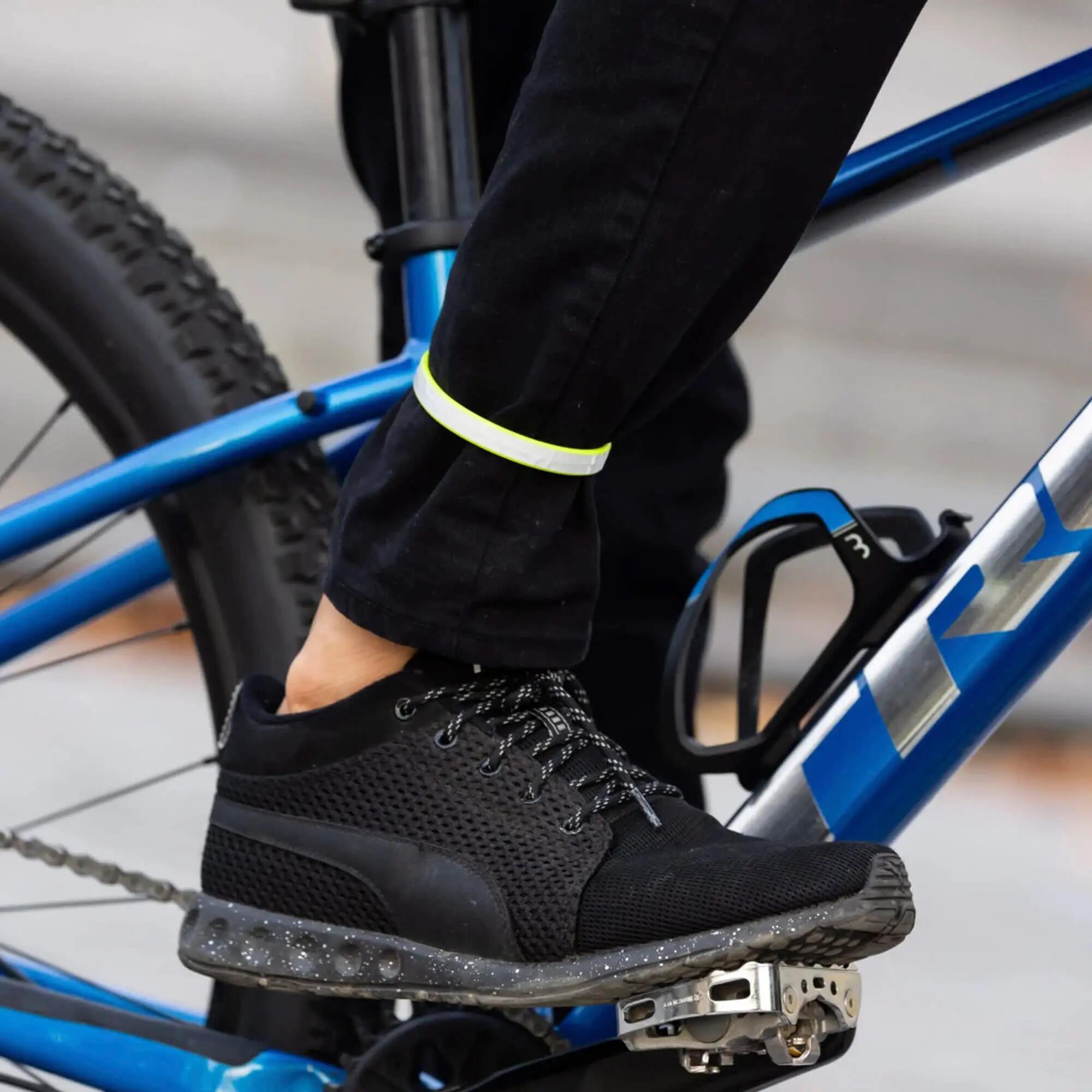 WOWOW - 2 Clip Riflettenti Gialle Alta Visibilità per Pantaloni Ciclismo 4/5