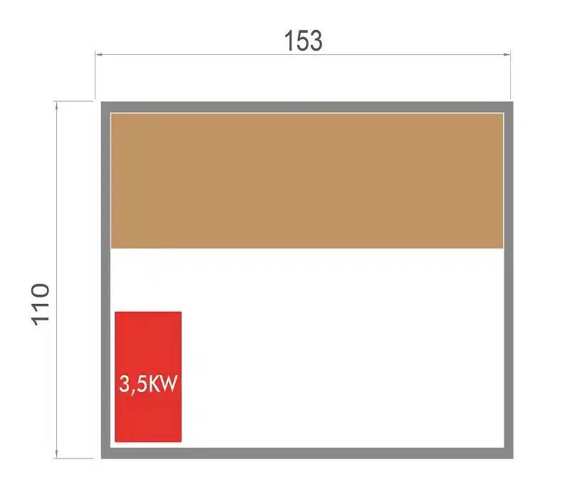 SENSE 3 personen – Traditionele vuren sauna met panoramische glazen gevel 8/8