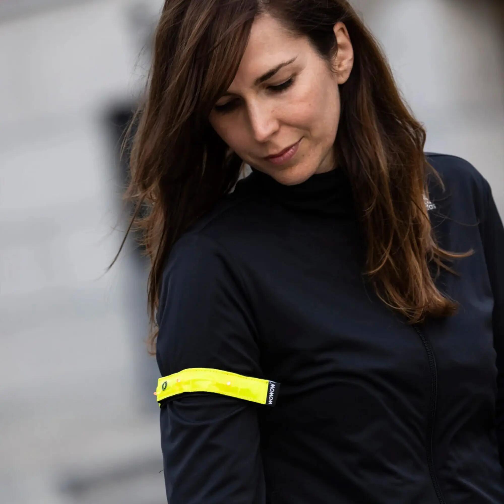 WOWOW - Bande LED Running Réfléchissante Élastique Haute Visibilité 3/5