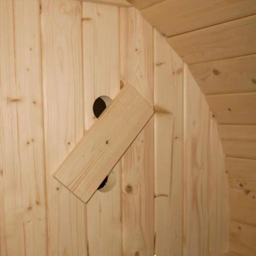 Sauna esterna a botte LAHTI M - 195 x 120 cm per 2 persone 8/12