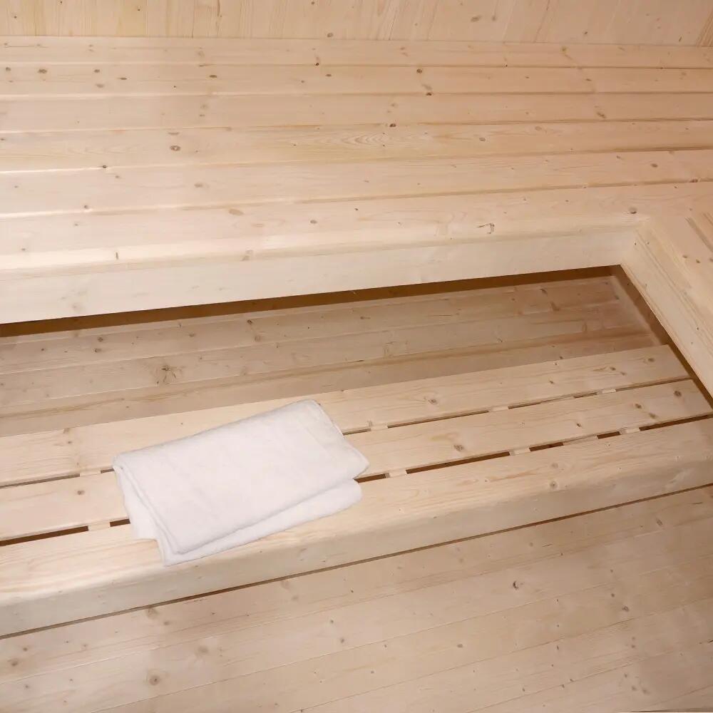 Traditionele sauna SHADOW XL BIG - 200 x 200 cm voor 6 personen 8/9