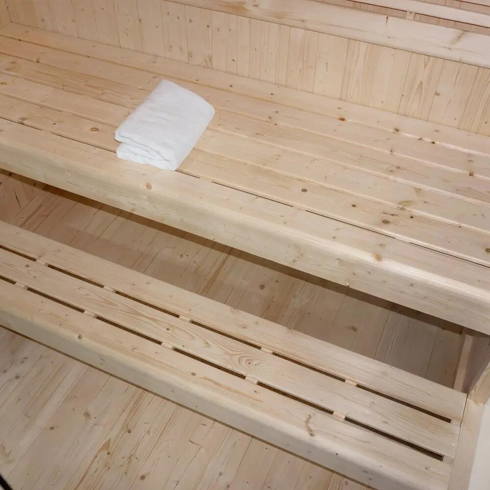 Tradycyjna sauna SHADOW XL - 200 x 150 cm dla 5 osób 8/12